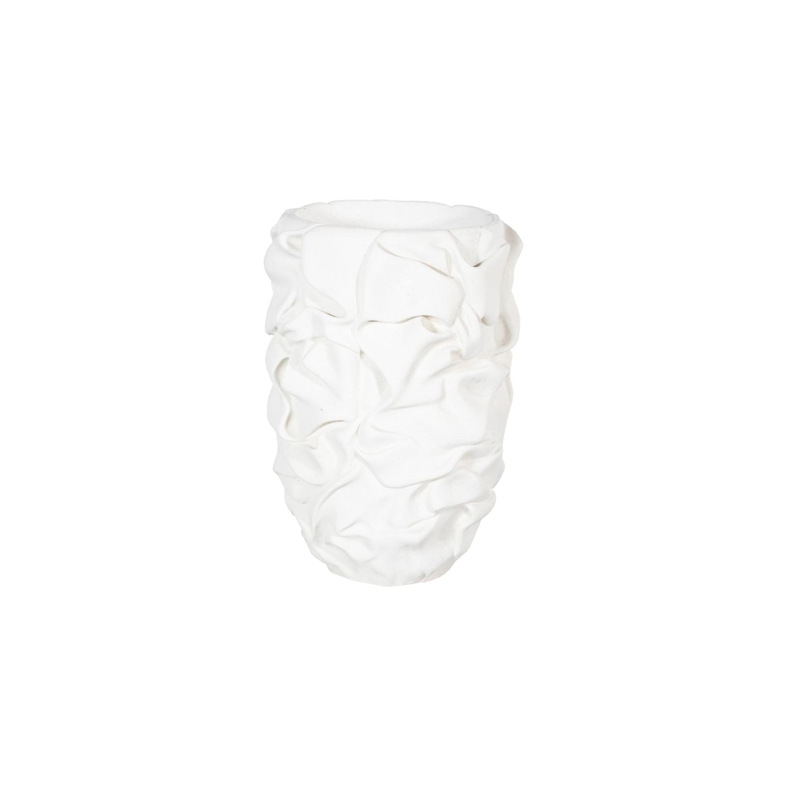 Drape White Stone Planter - Large