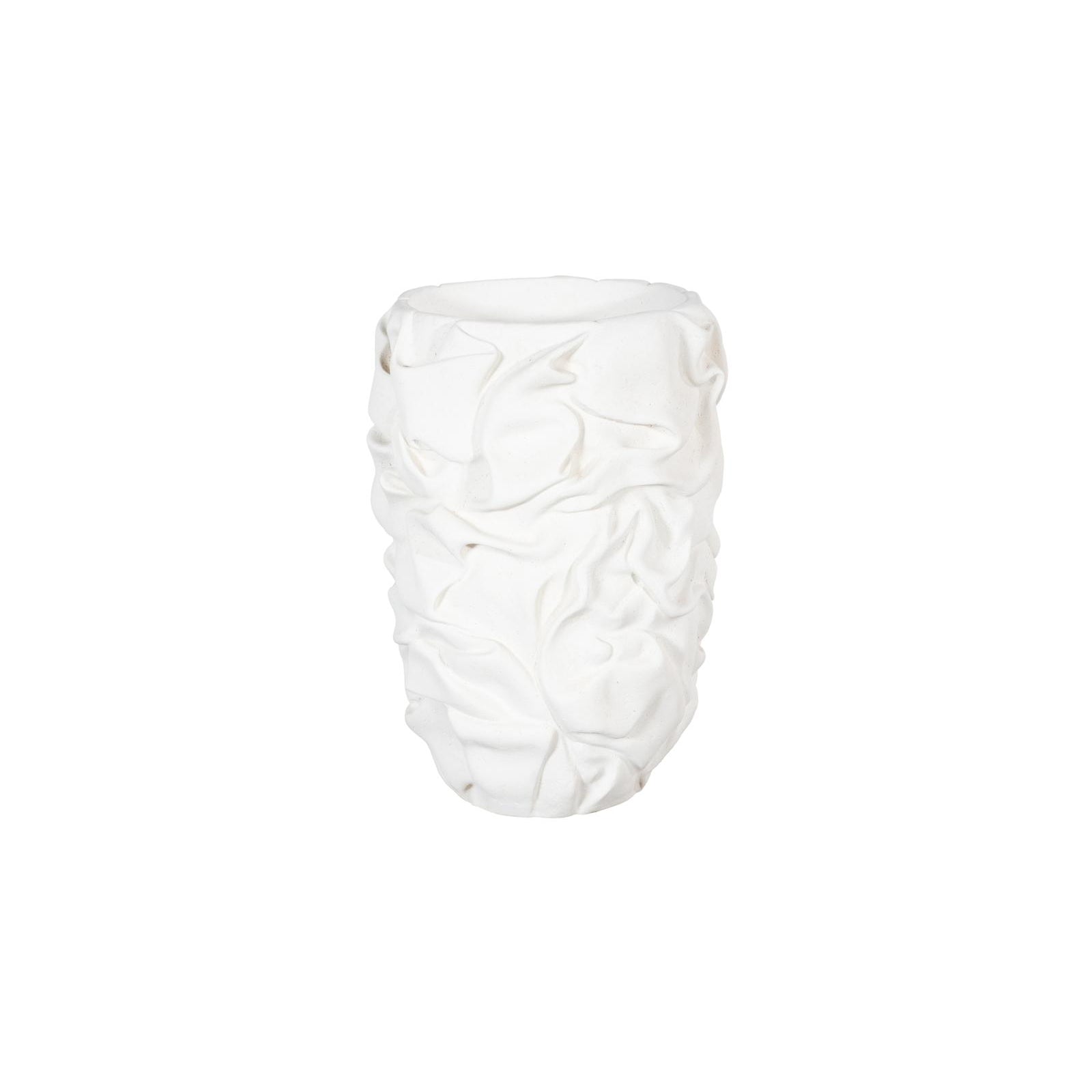 Drape White Stone Planter - Large