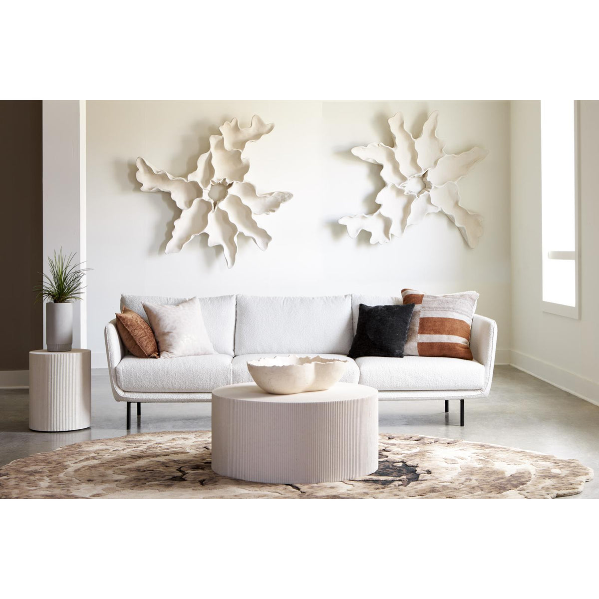 Groovy Coffee Table - White Stone by Phillips Collection