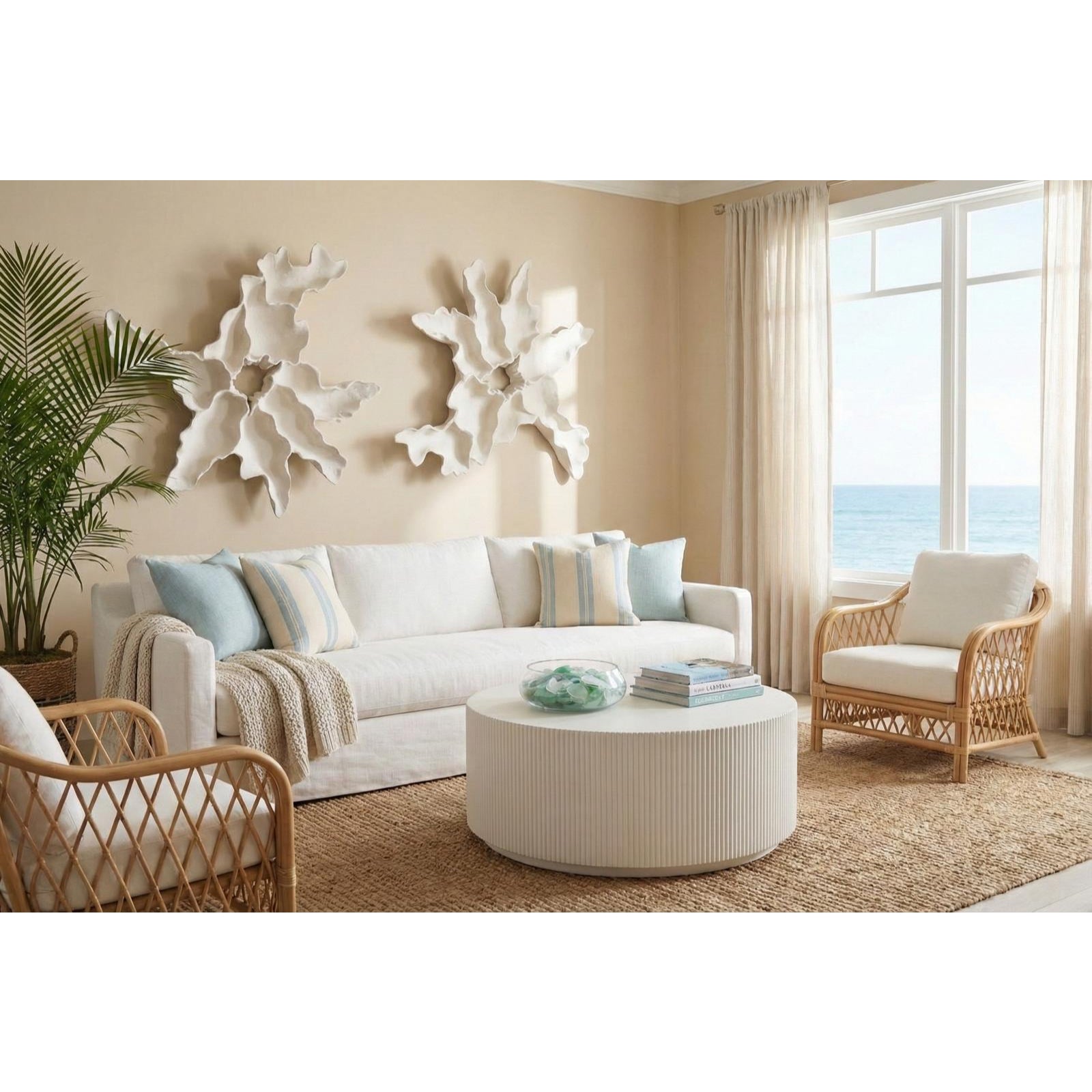 Contour Cast Root Flower Wall Art