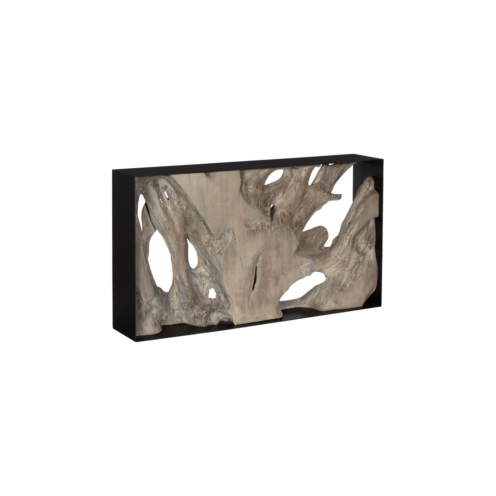 Cast Root Framed Console Table - Resin