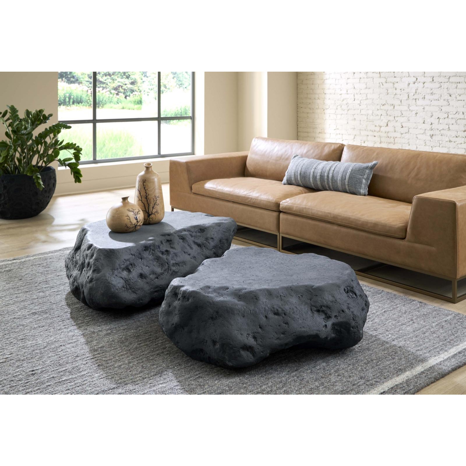 Cast Boulder Coffee Table