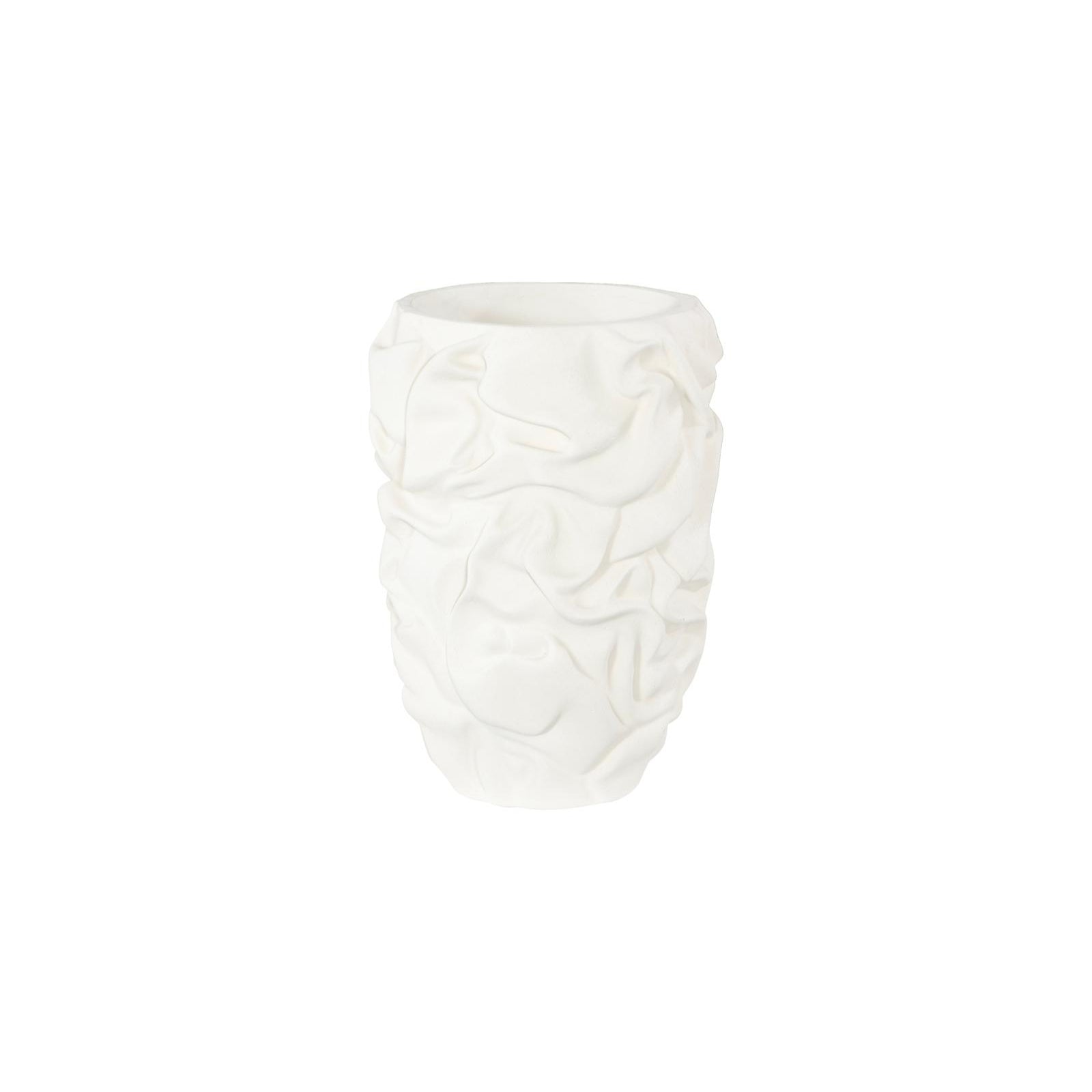 Drape White Stone Planter - Small