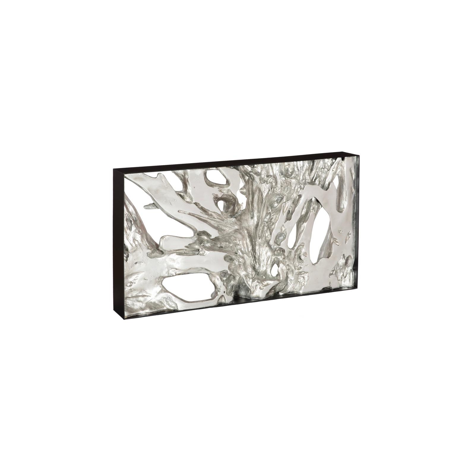 Cast Root Metal Framed Console Table - Silver