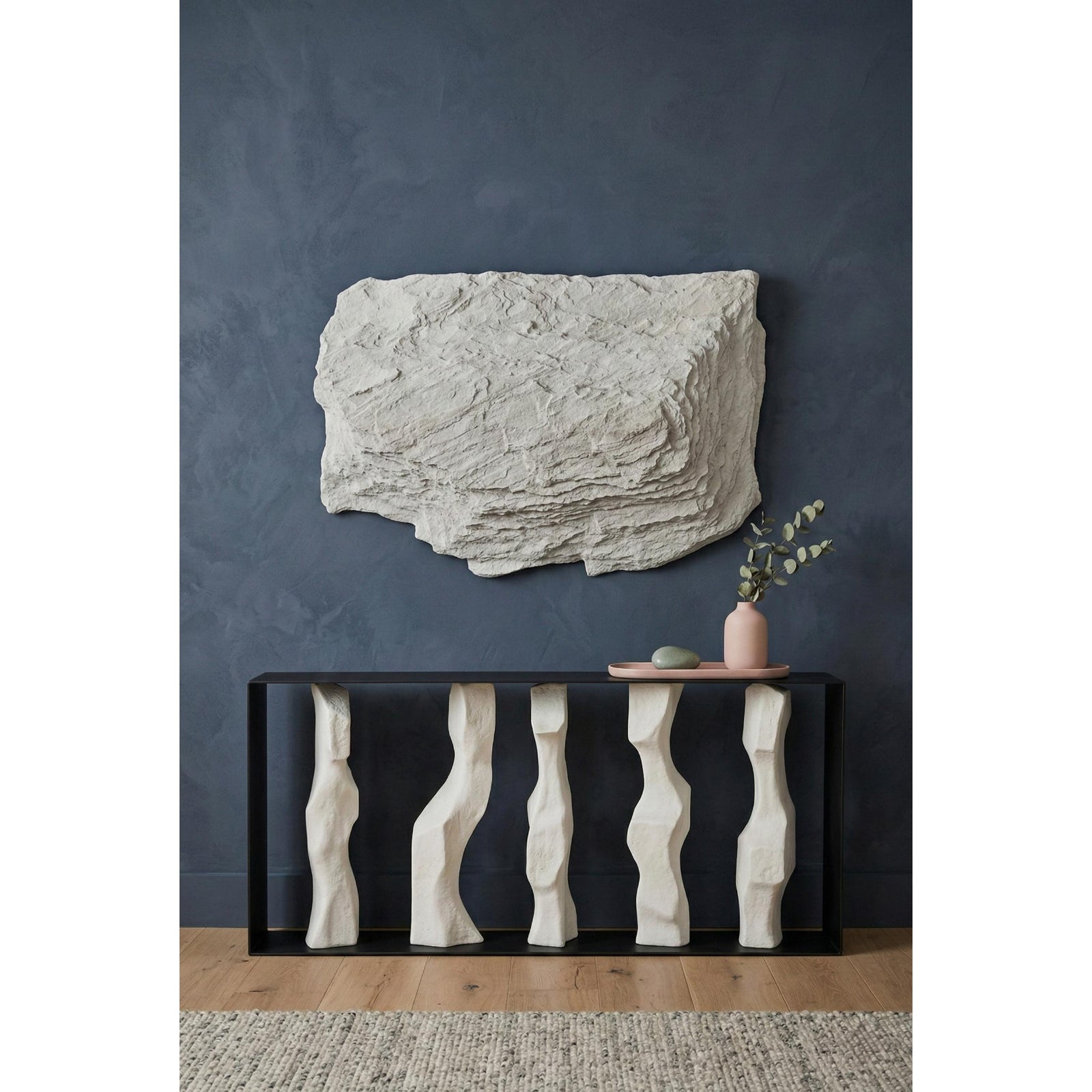 Cast Women Metal Framed Console