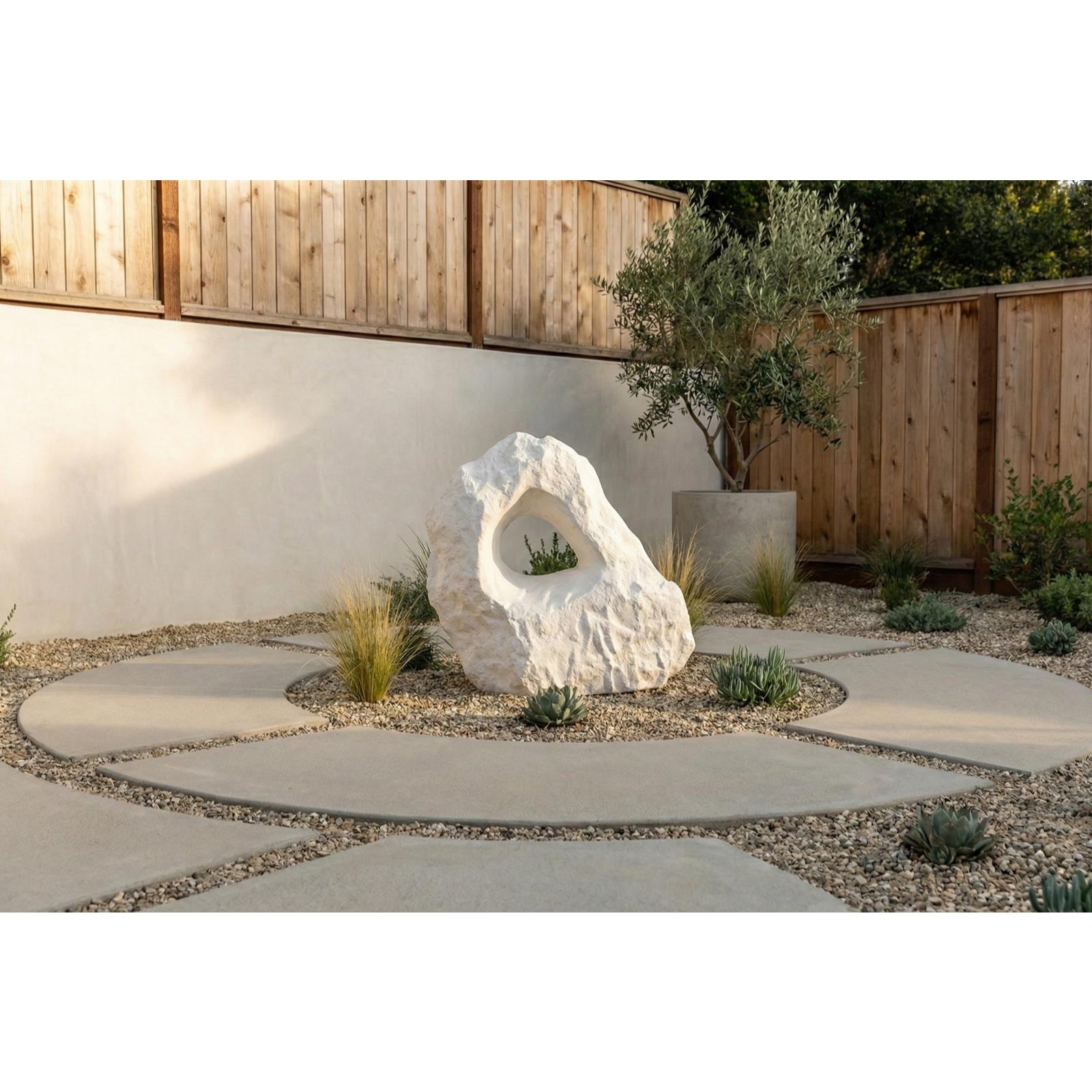 Cast Cheese Stone Sculpture