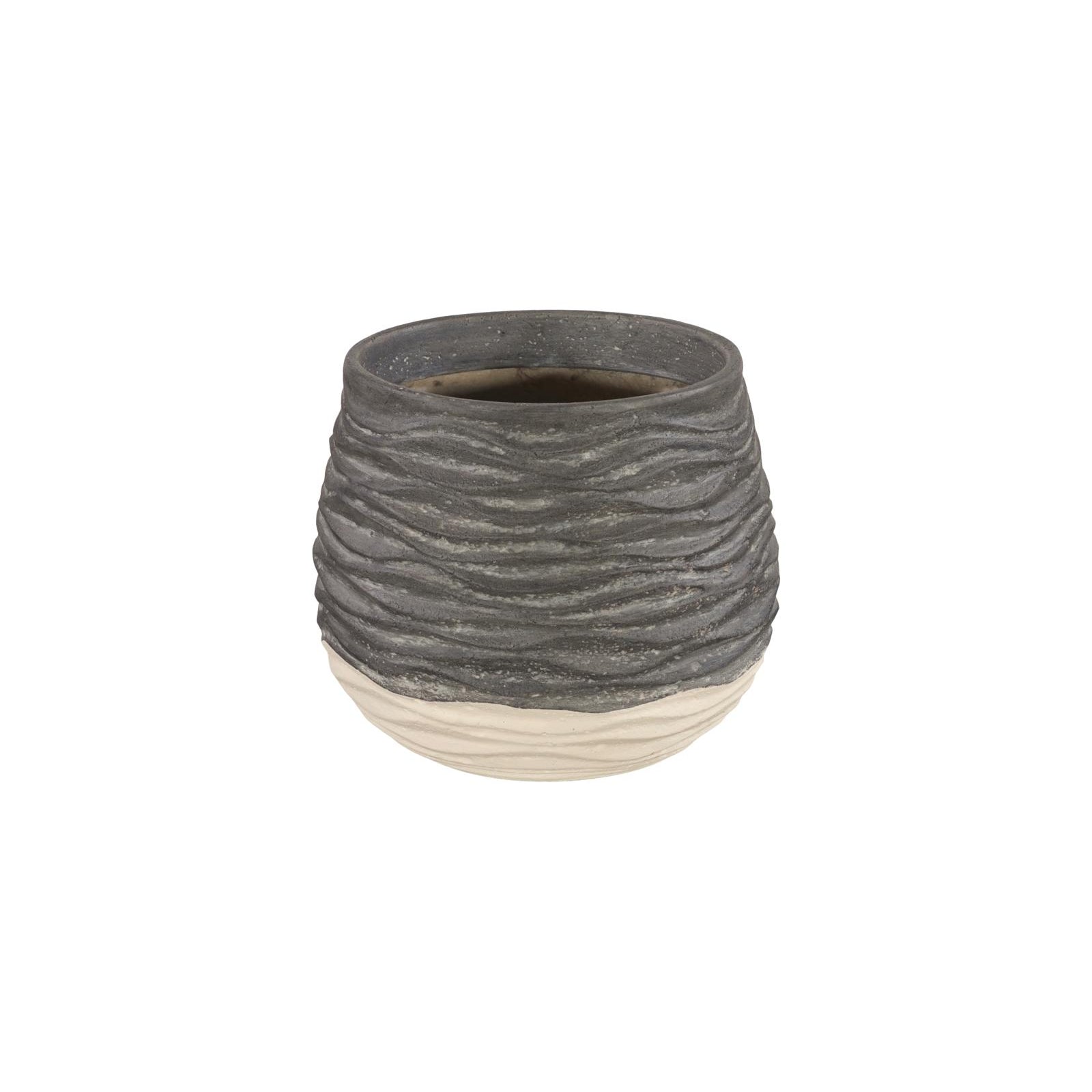 Wavy Two Tone Vase - Small