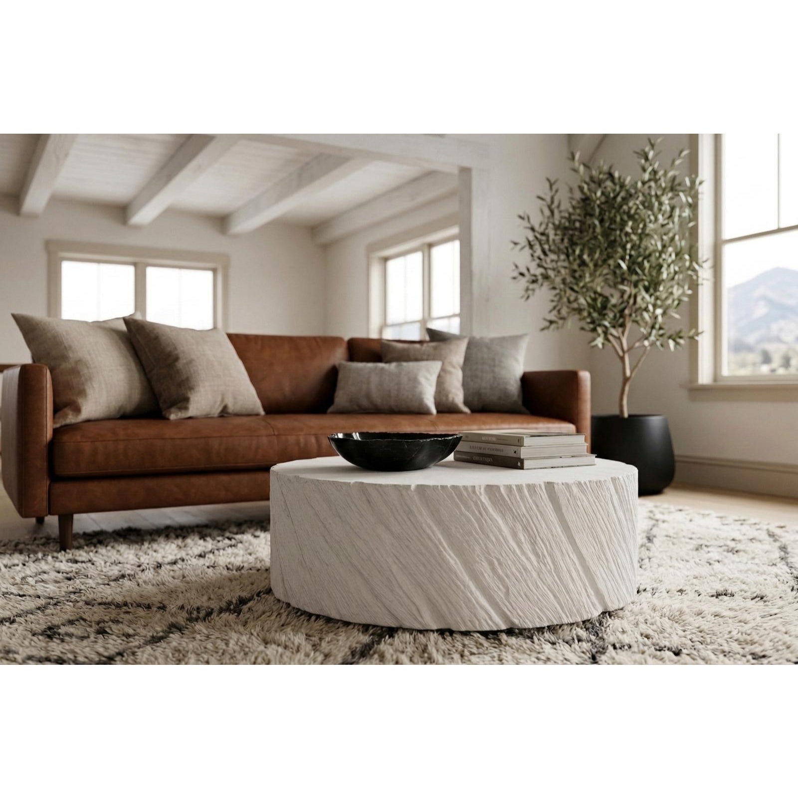 Shear Oval Coffee Table