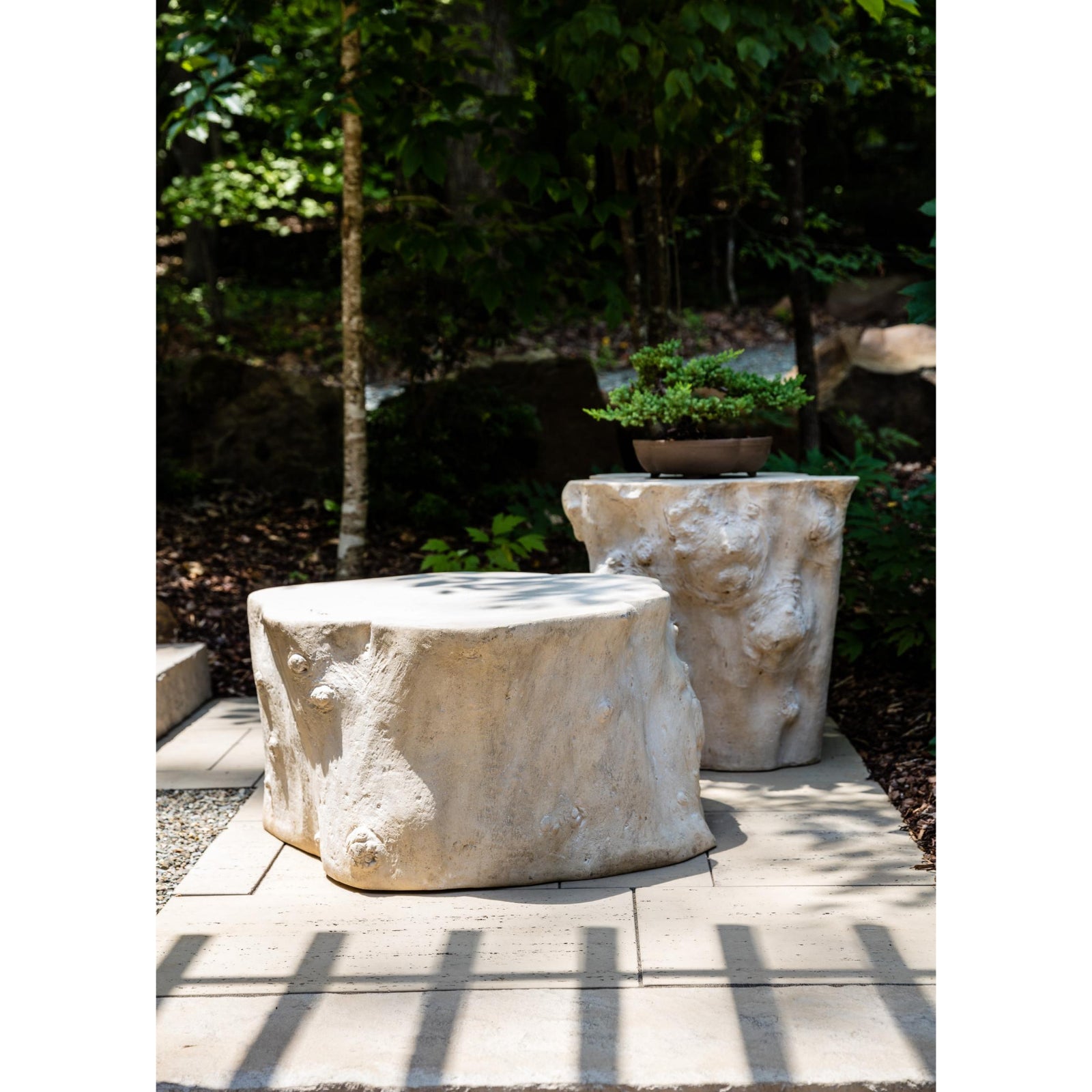 Log Side Table