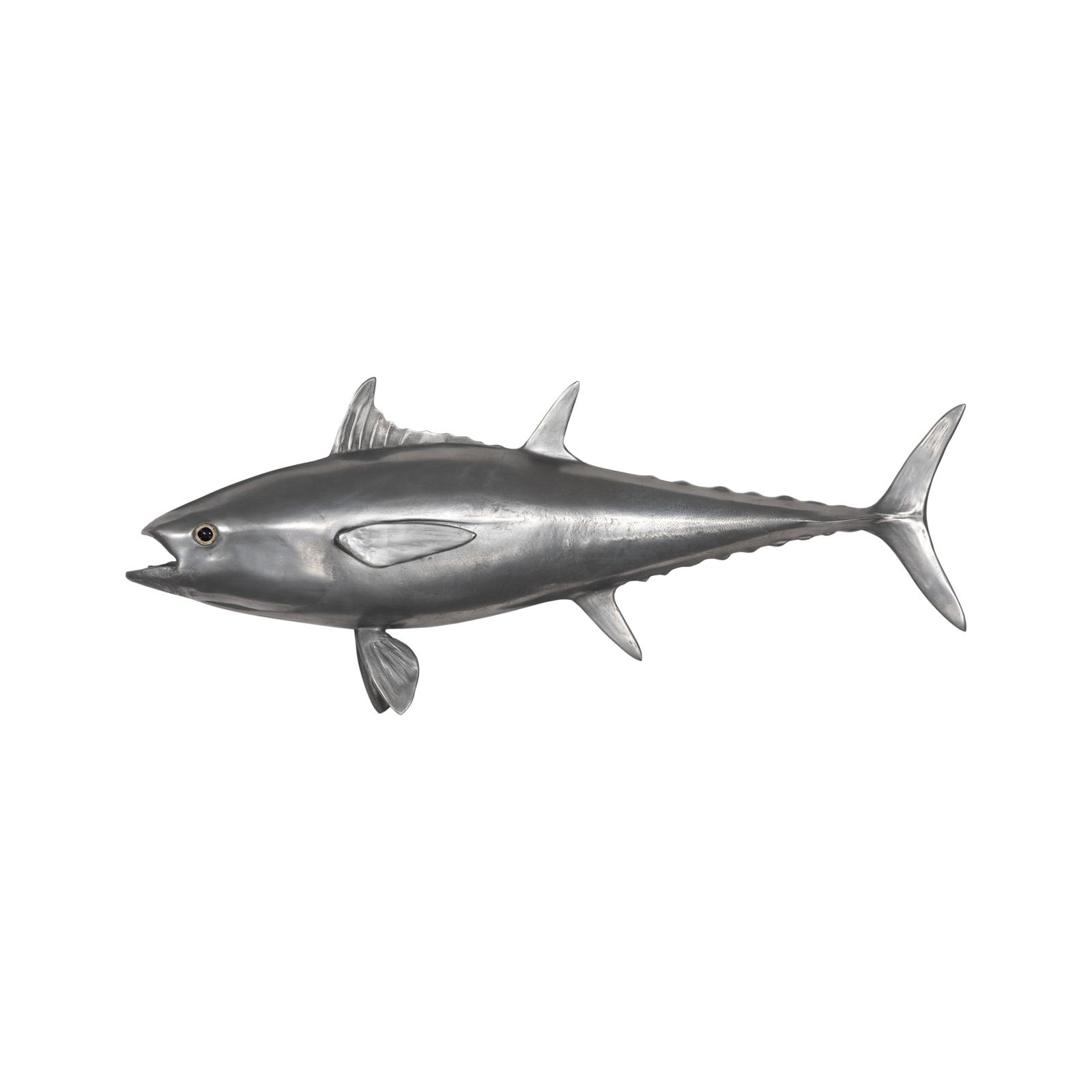 Bluefin Tuna Fish Wall Sculpture - Gray