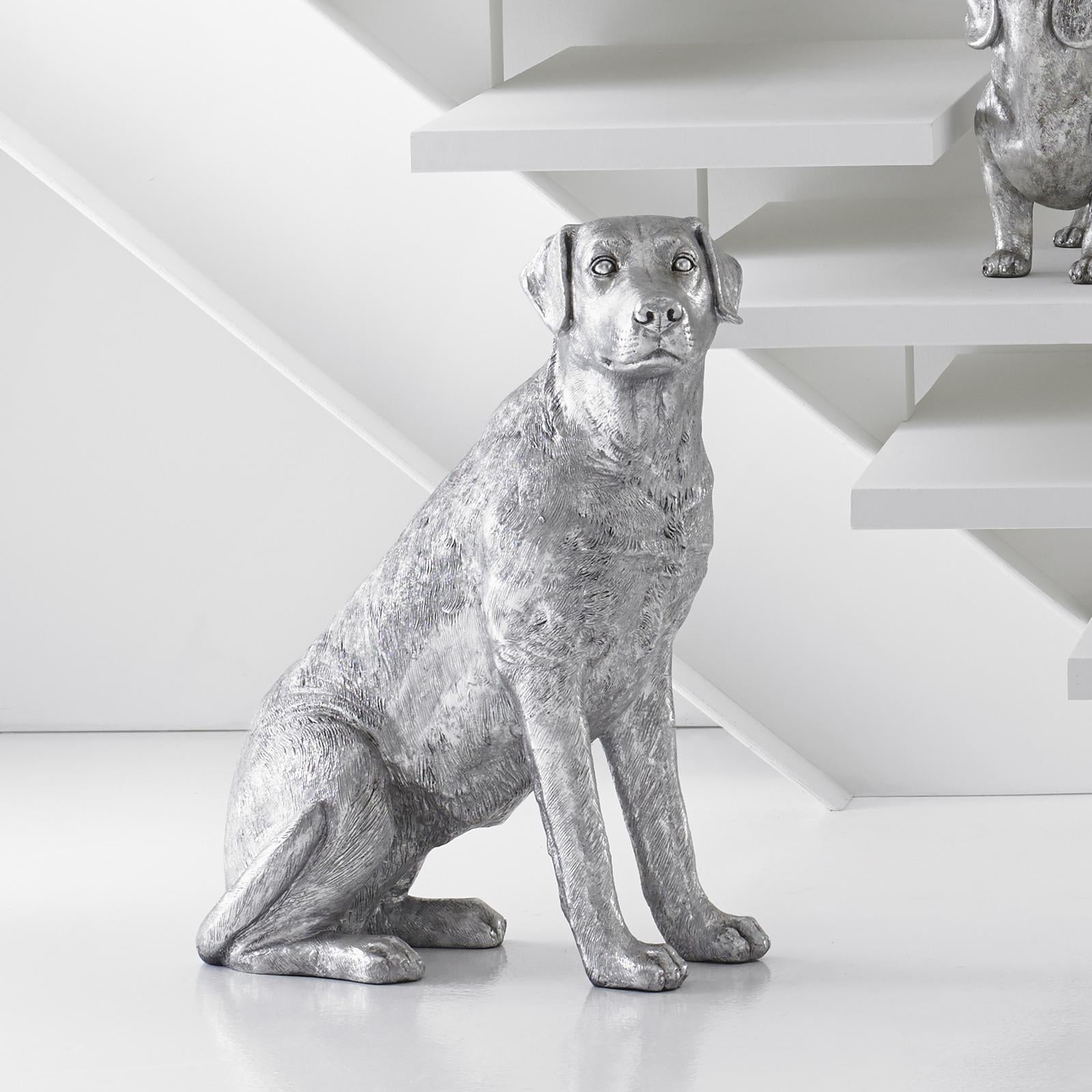 Labrador Sitting Dog Sculpture