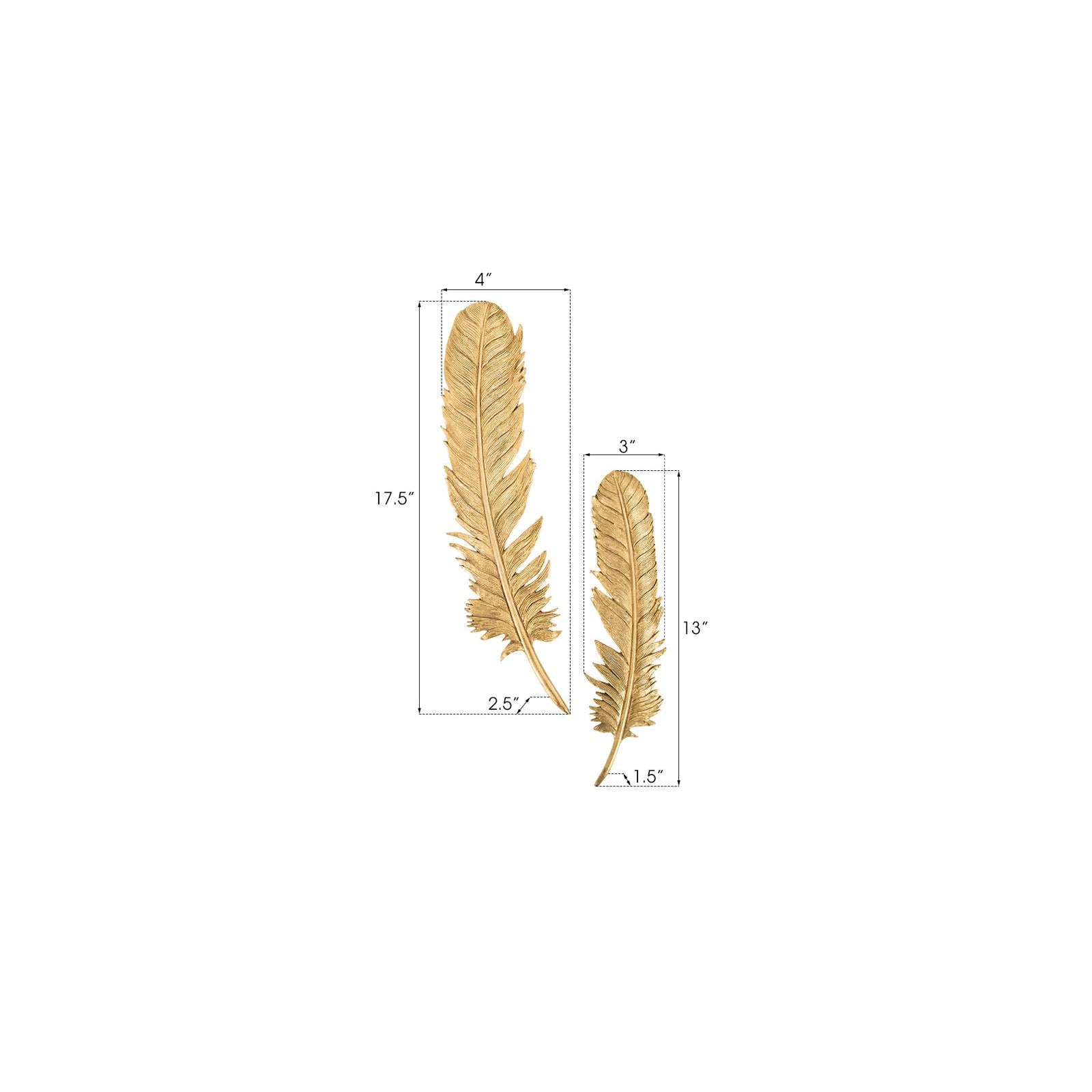 Feathers Wall Art - Set of 2