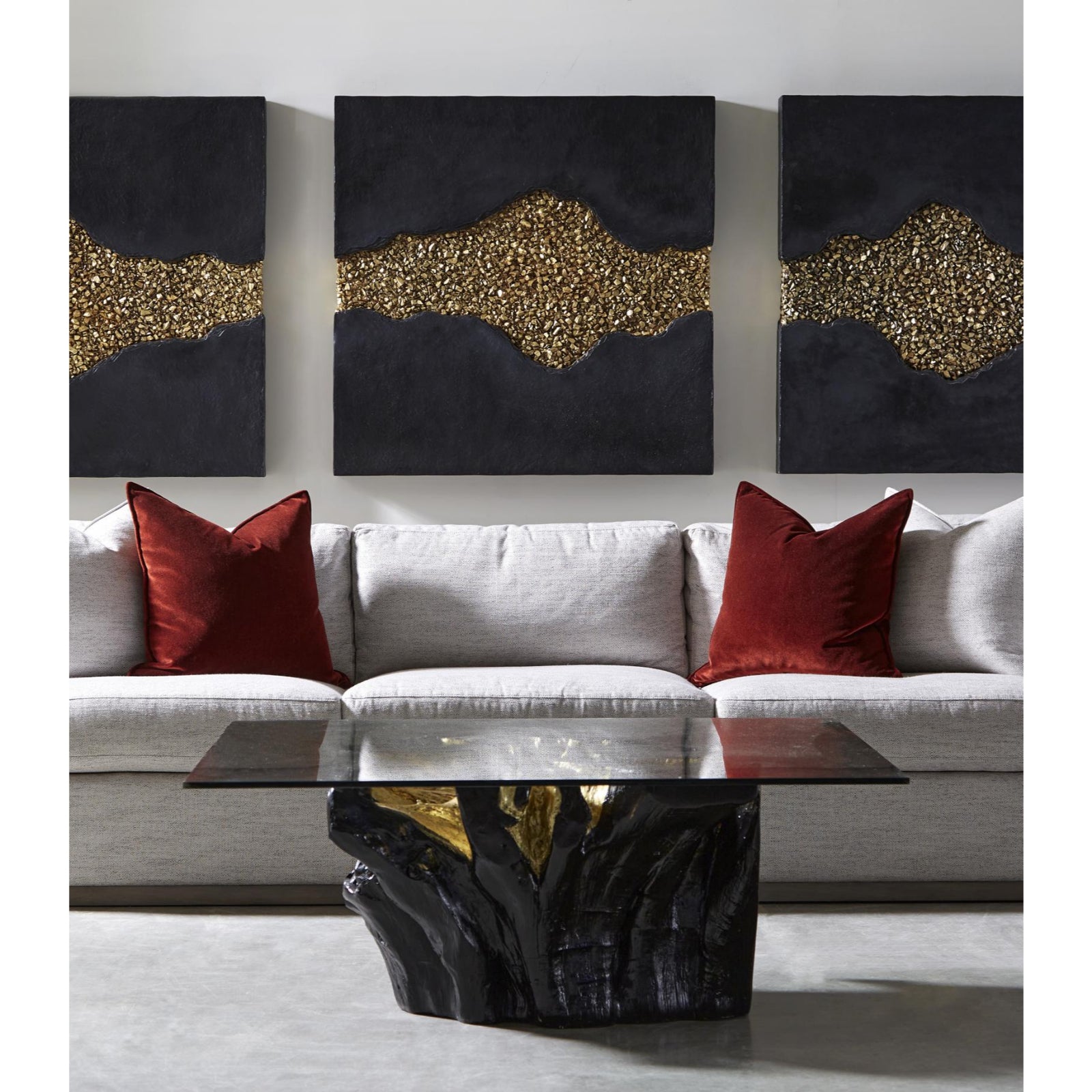 Noir Cast Root Coffee Table