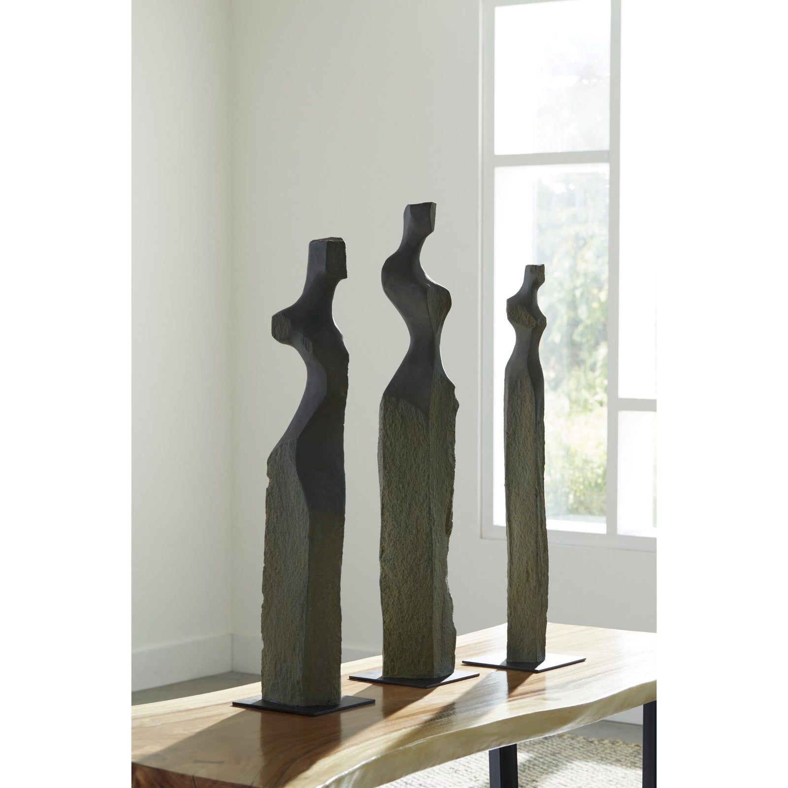 Cast Women Sculptures - Set of 3