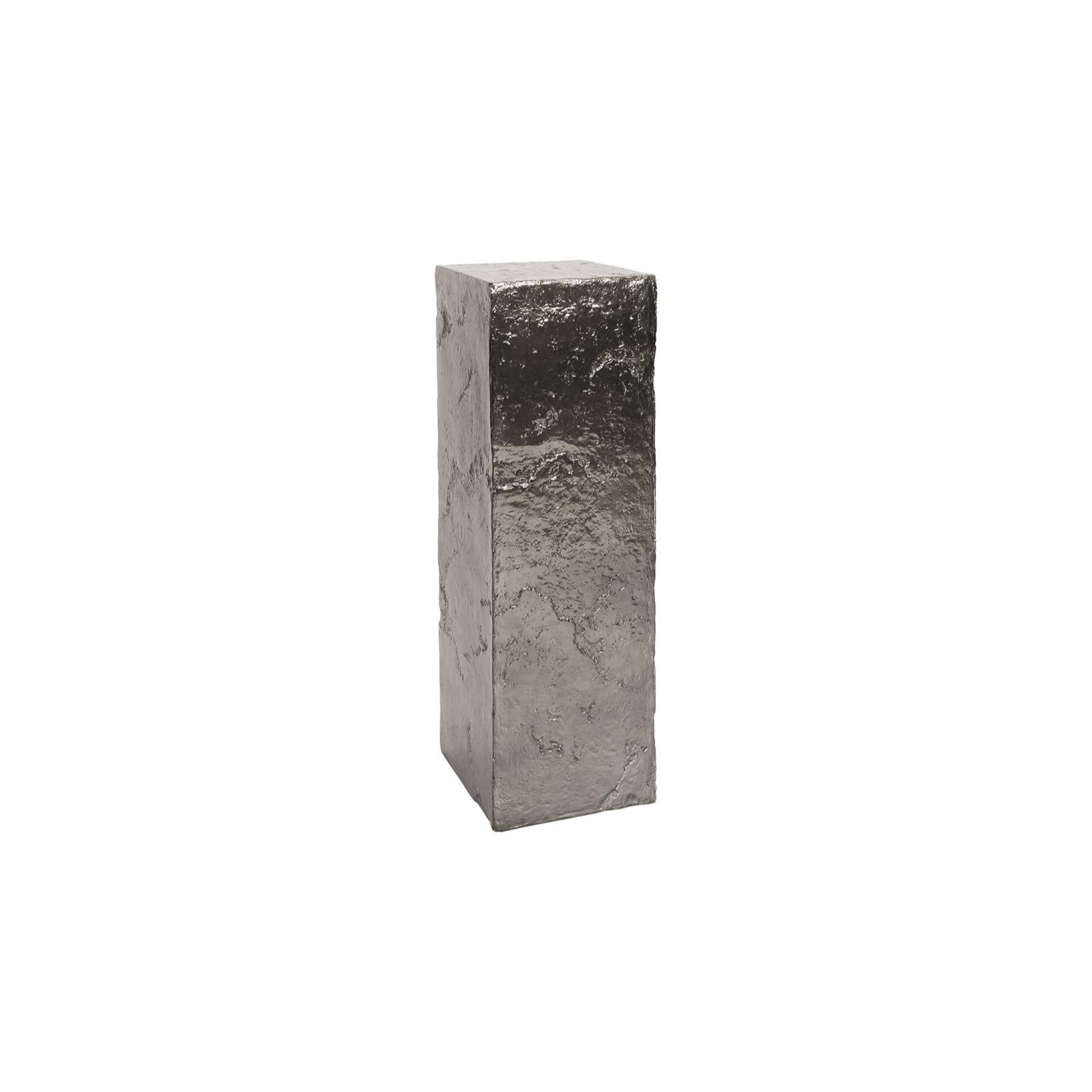 Slate Large Pedestal - Liquid Silver