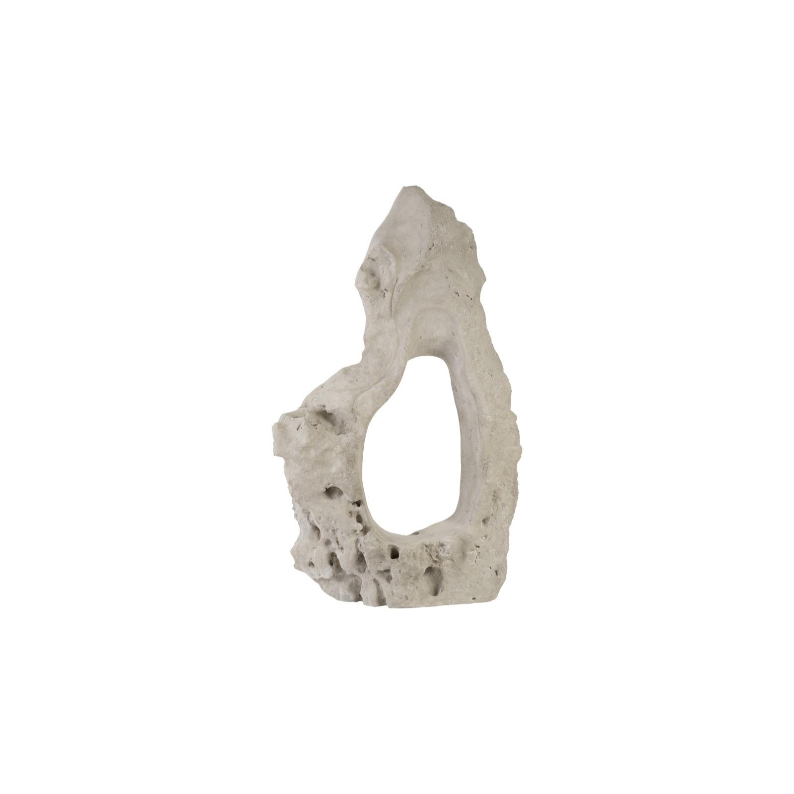 Colossal Cast Stone Single Hole Sculpture