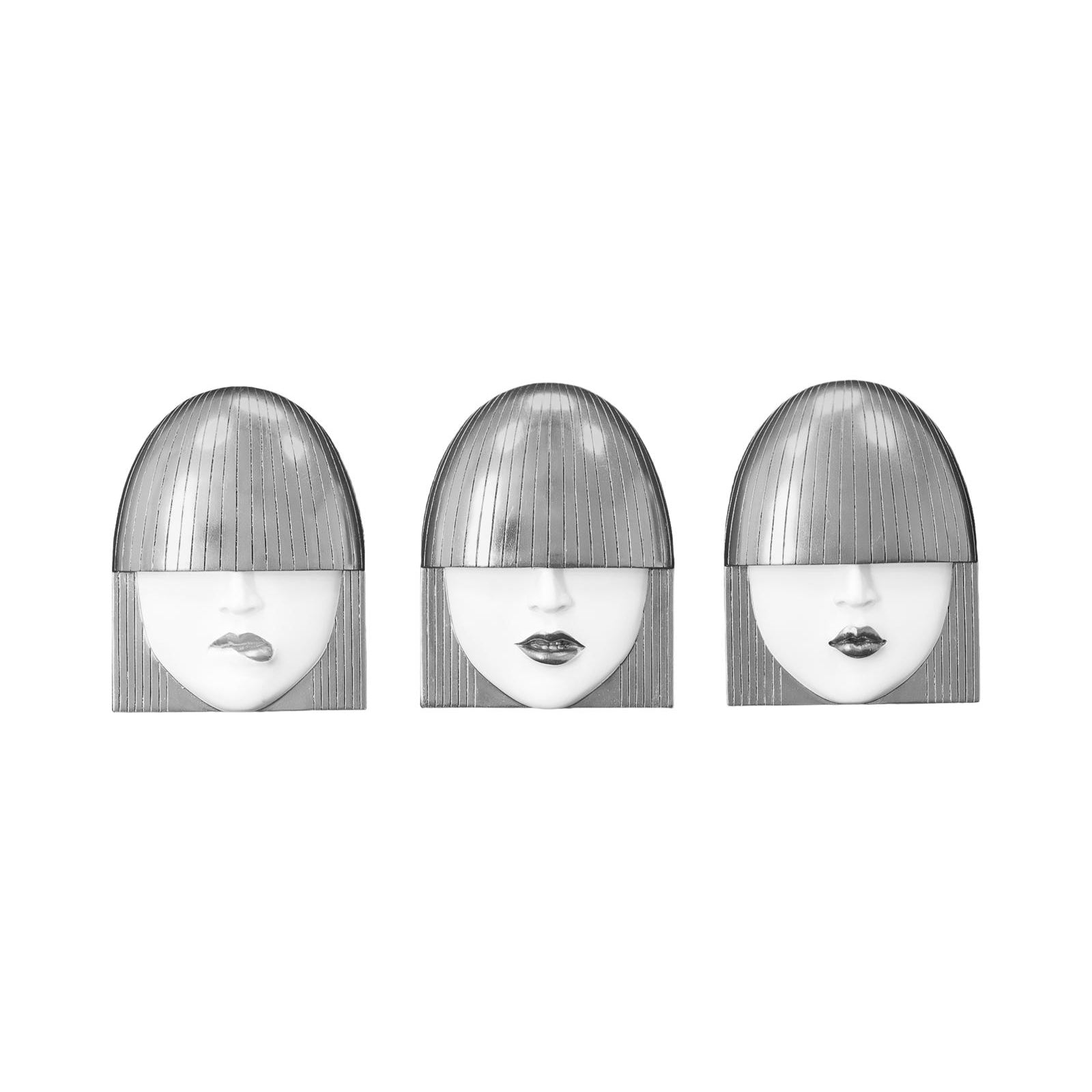 Fashion Faces Small Wall Art - Set of 3