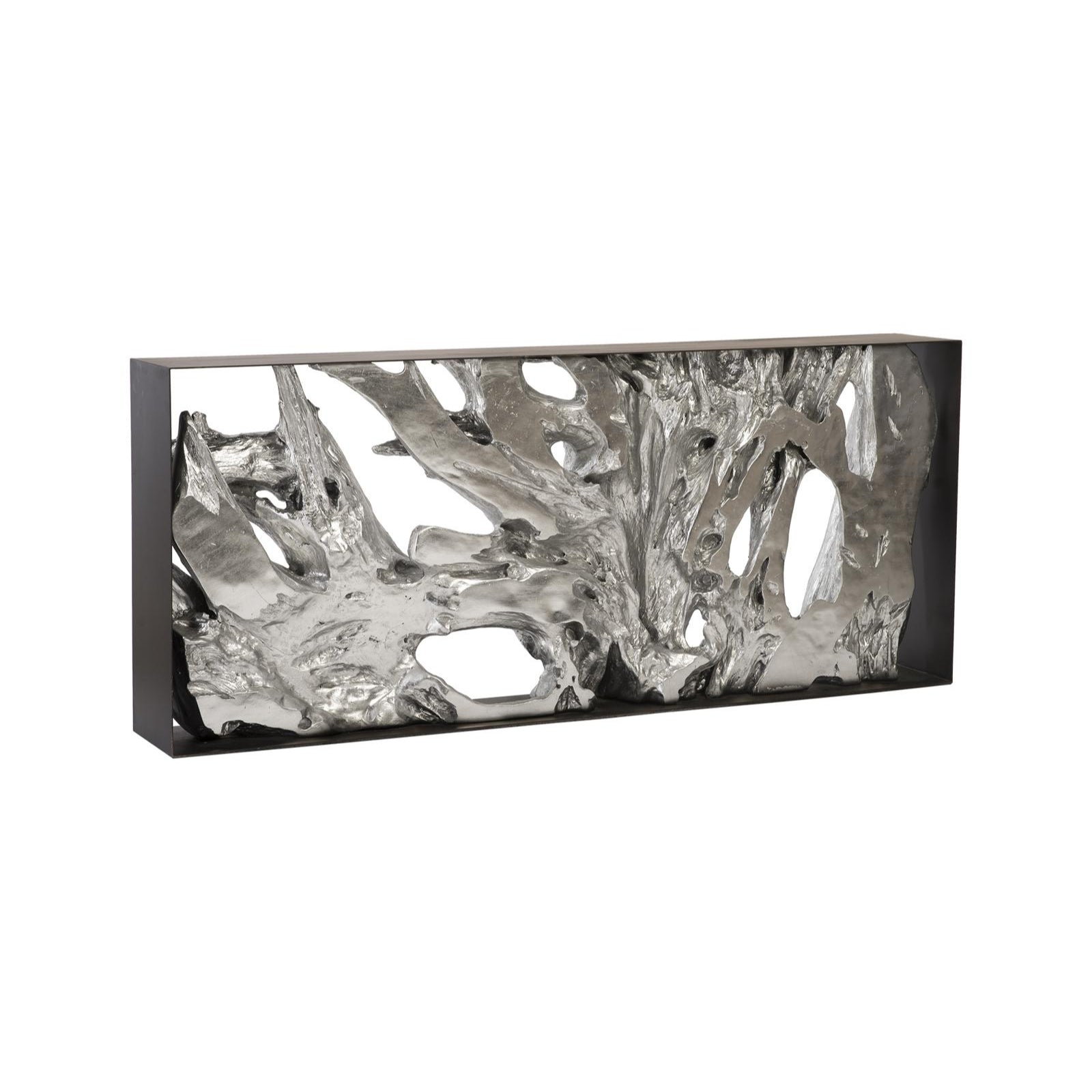 Cast Root Metal Framed Large Console Table