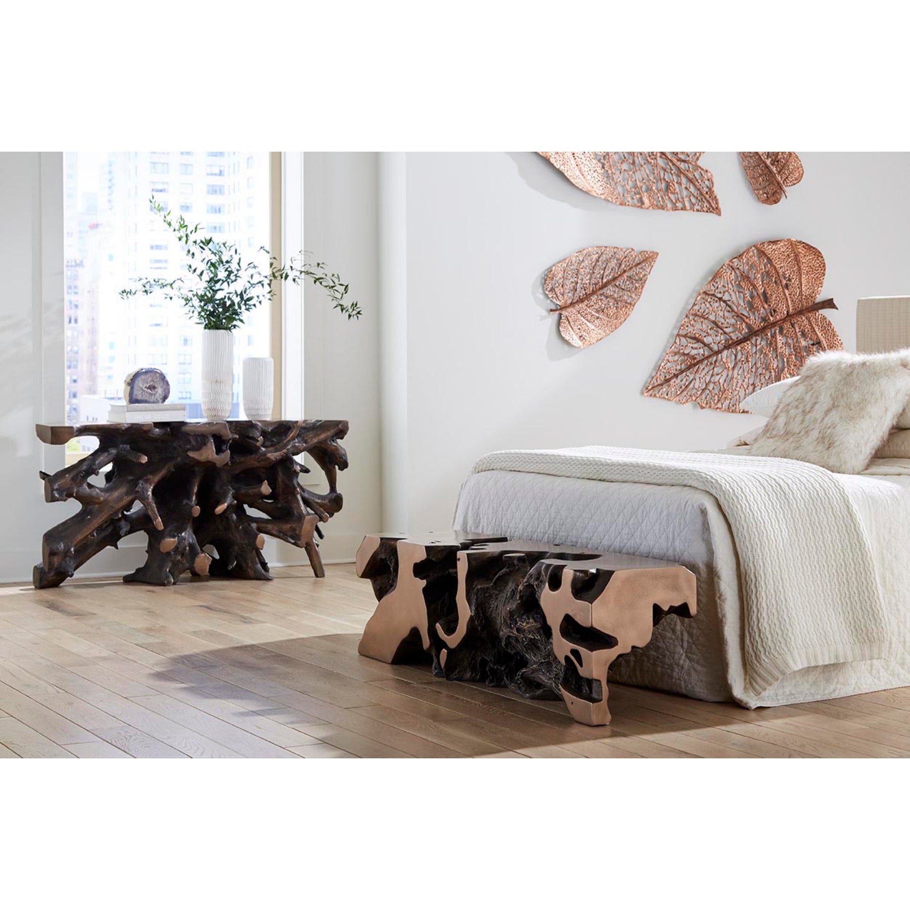 Beau Cast Root Console Table