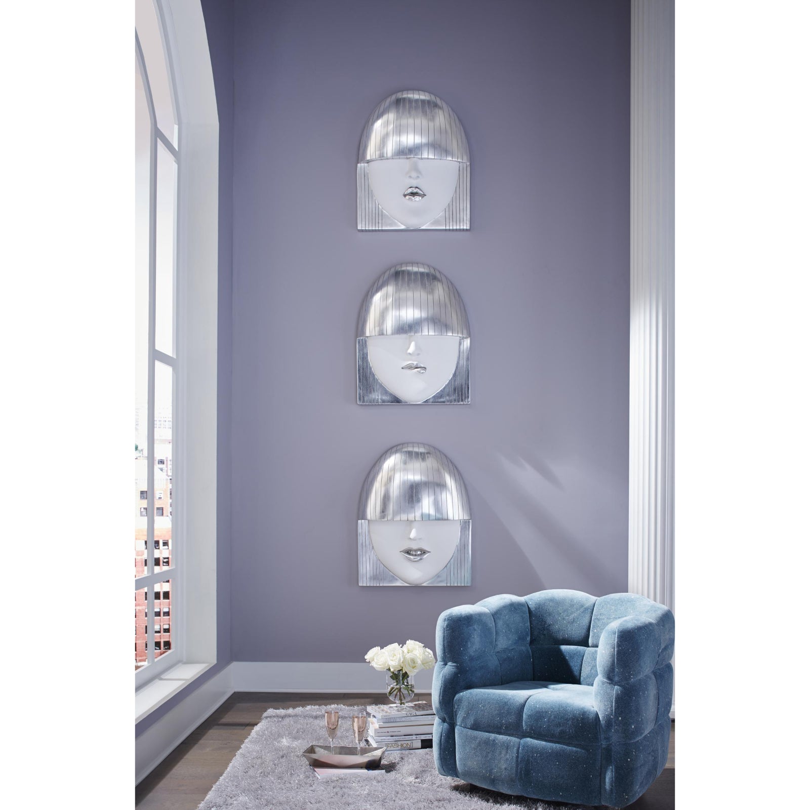 Fashion Faces Large Wall Art - Pout