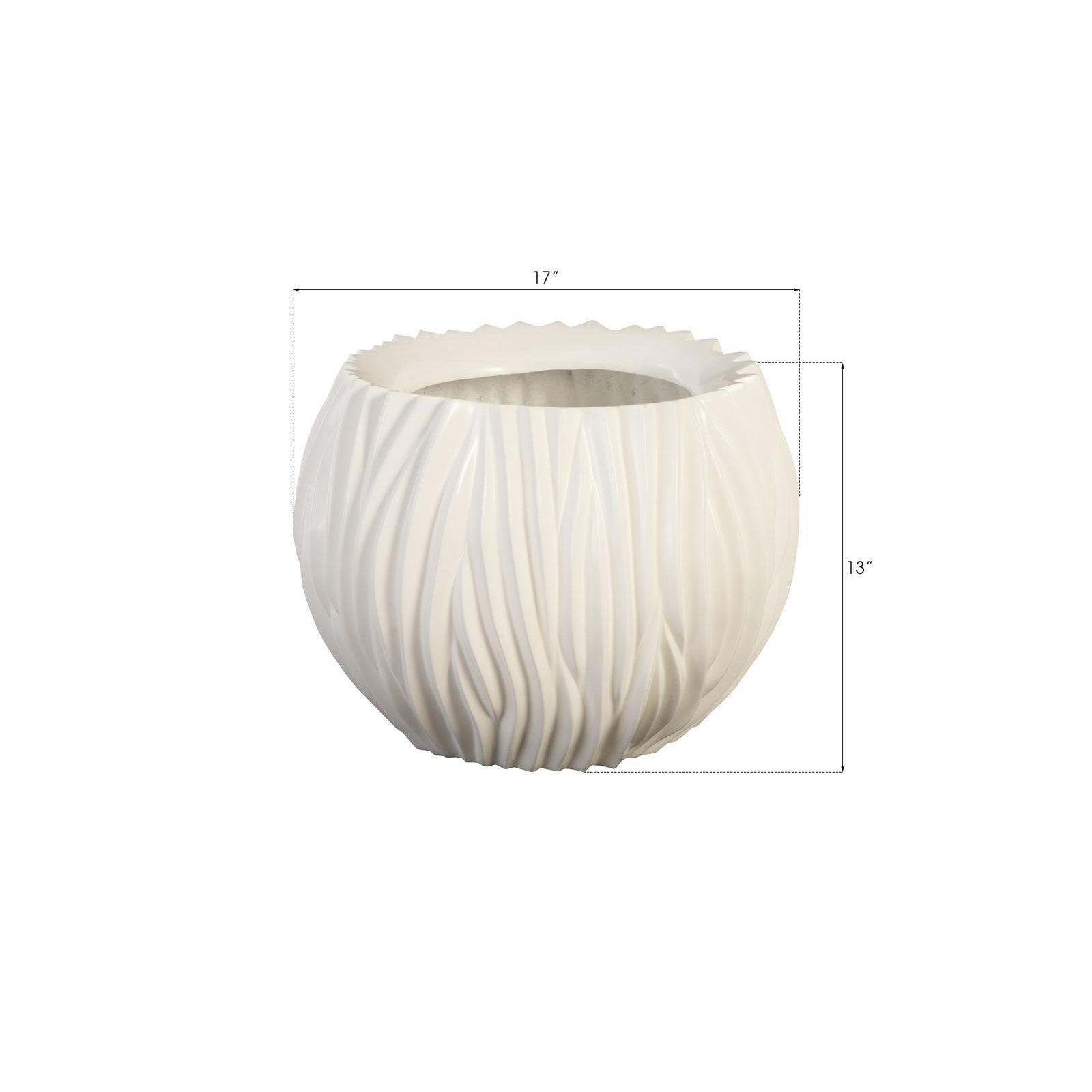 Alon Planter - Gel Coat White