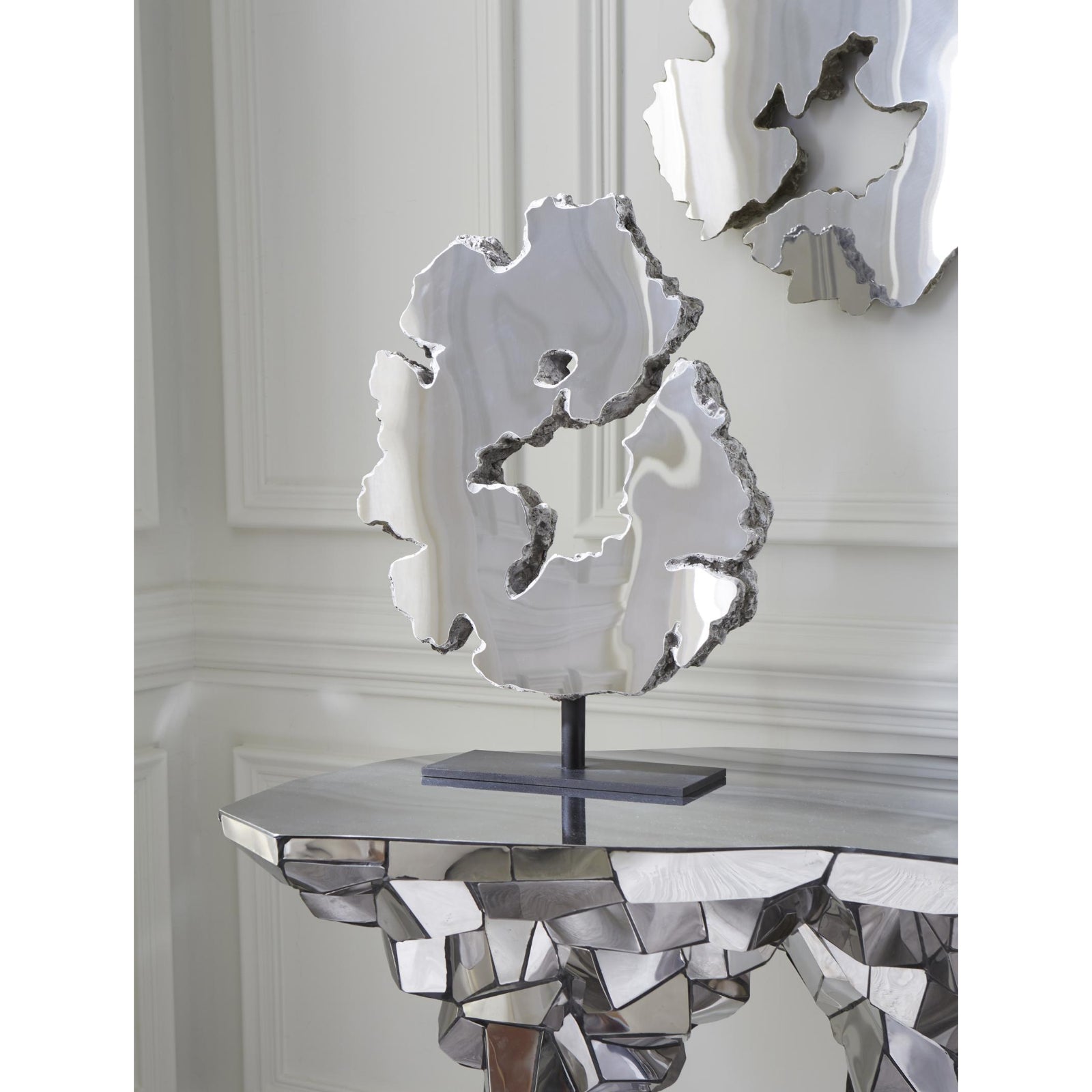 Lava Slice Sculpture on Stand
