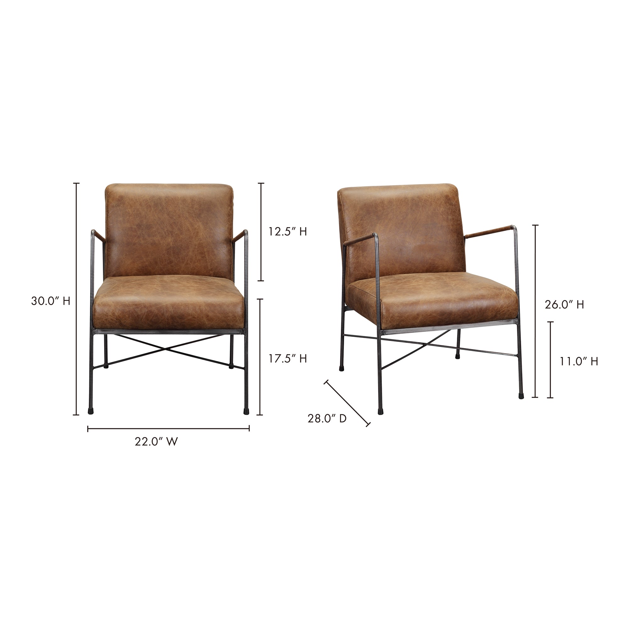 Dagwood Leather Armchair Occasional Chairs Moe's Four Hands, Mid Century Modern Furniture, Old Bones Furniture Company, Old Bones Co, Modern Mid Century, Designer Furniture, Furniture Sale, Warehouse Furniture Sale, Dagwood Leather Armchair Sale, https://www.oldbonesco.com/