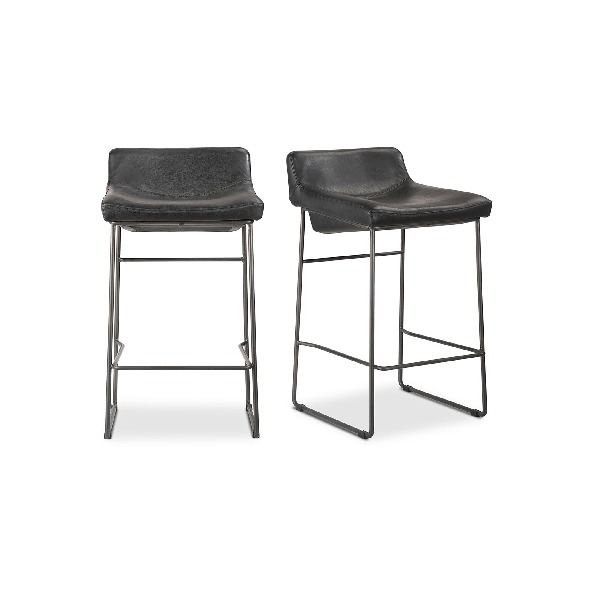 Starlet Counter Stool Open Road Leather - Set of Two Counter Stool Moe's Four Hands, Mid Century Modern Furniture, Old Bones Furniture Company, Old Bones Co, Modern Mid Century, Designer Furniture, Furniture Sale, Warehouse Furniture Sale, Starlet Counter Stool Open Road Leather - Set of Two Sale, https://www.oldbonesco.com/