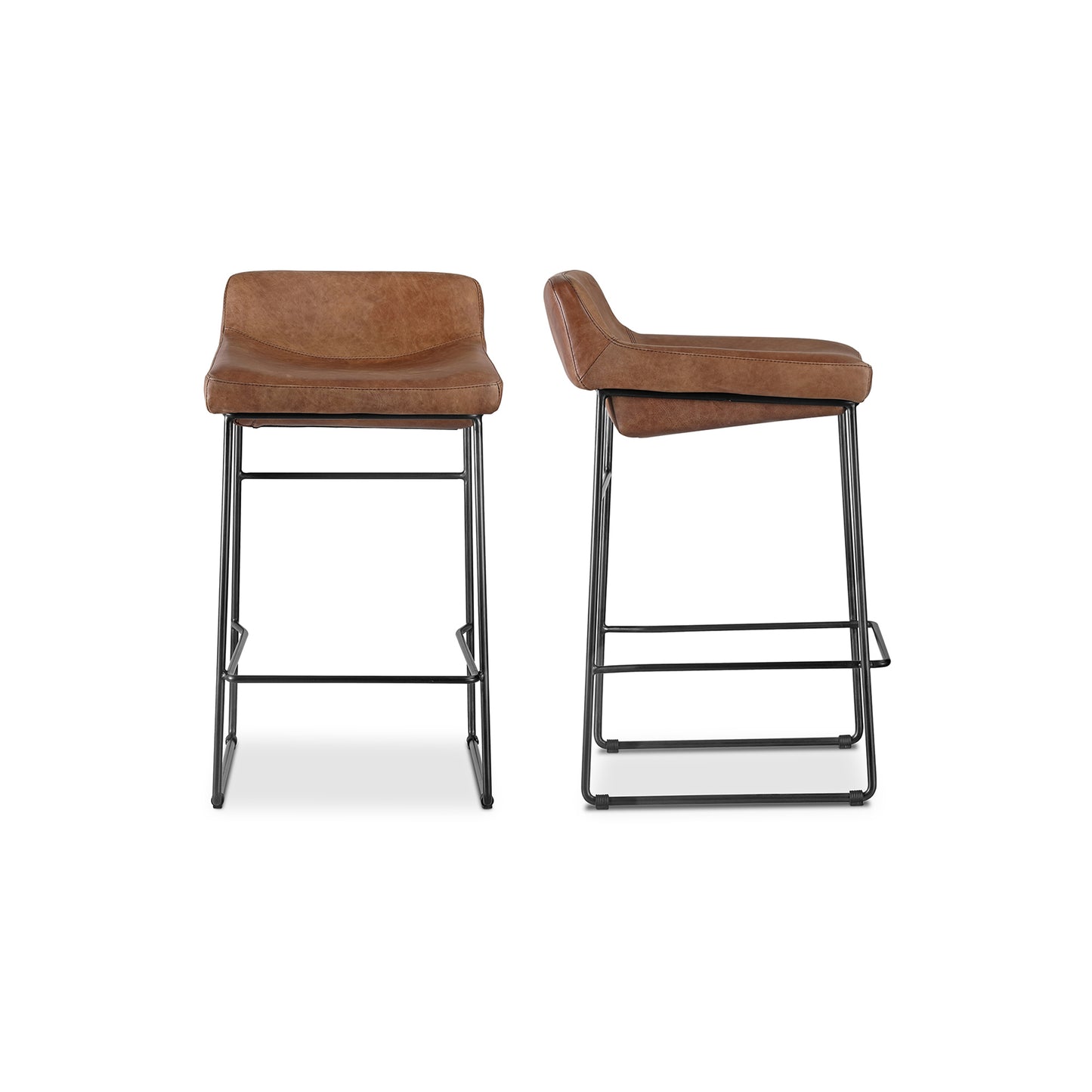 Starlet Counter Stool Open Road Leather - Set of Two