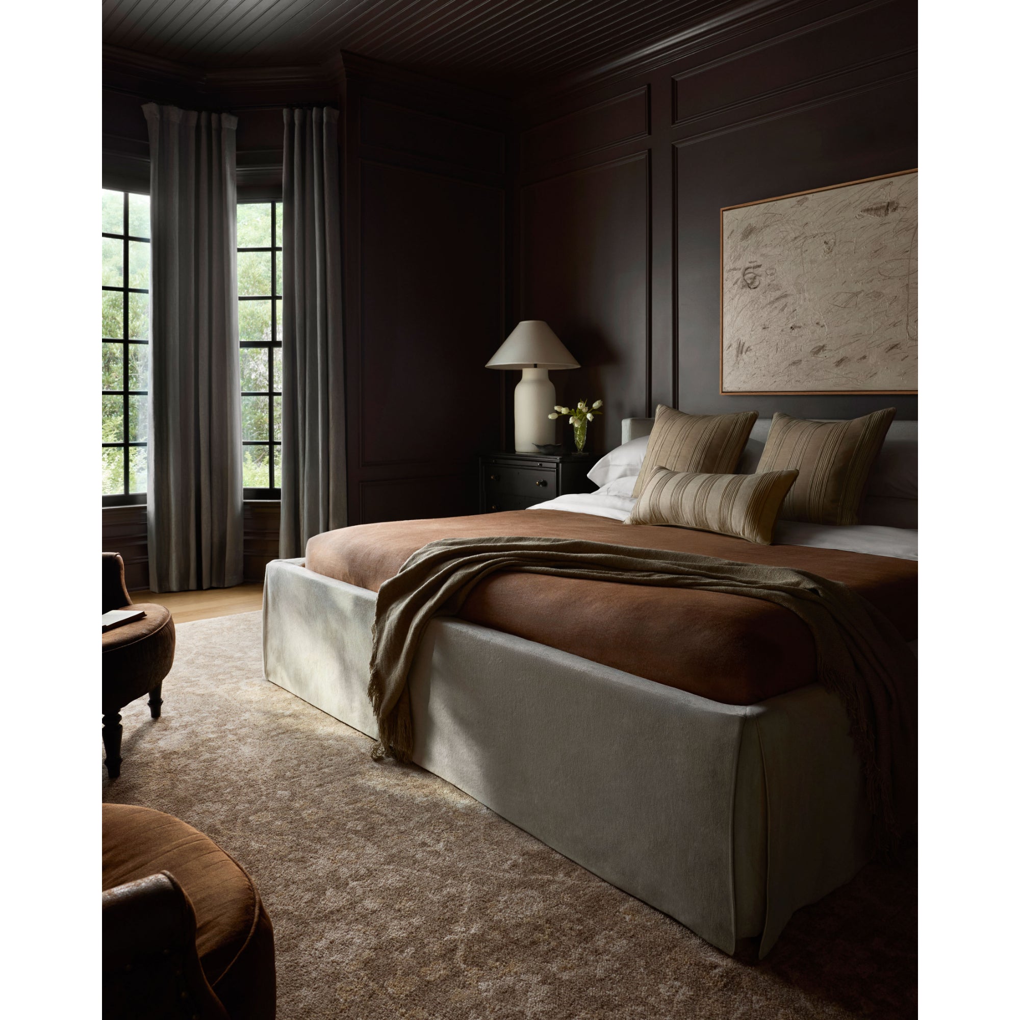 Chris Loves Julia x Loloi Palma Brown/Earth Rug