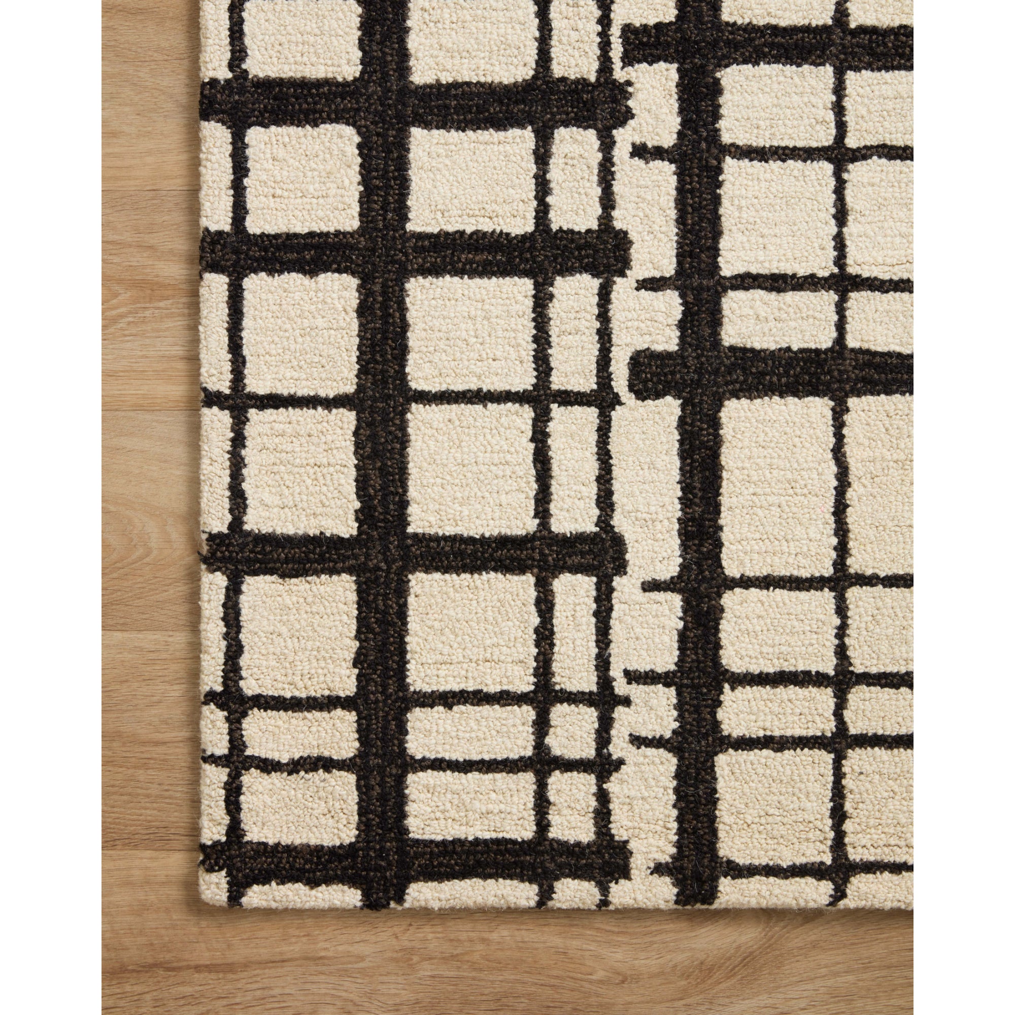 Chris Loves Julia x Loloi Polly Black/Ivory Rug