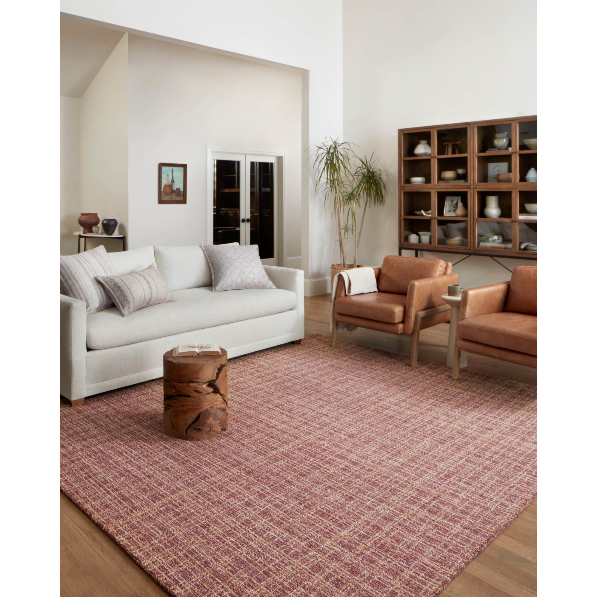 Chris Loves Julia x Loloi Polly Berry/Natural Rug
