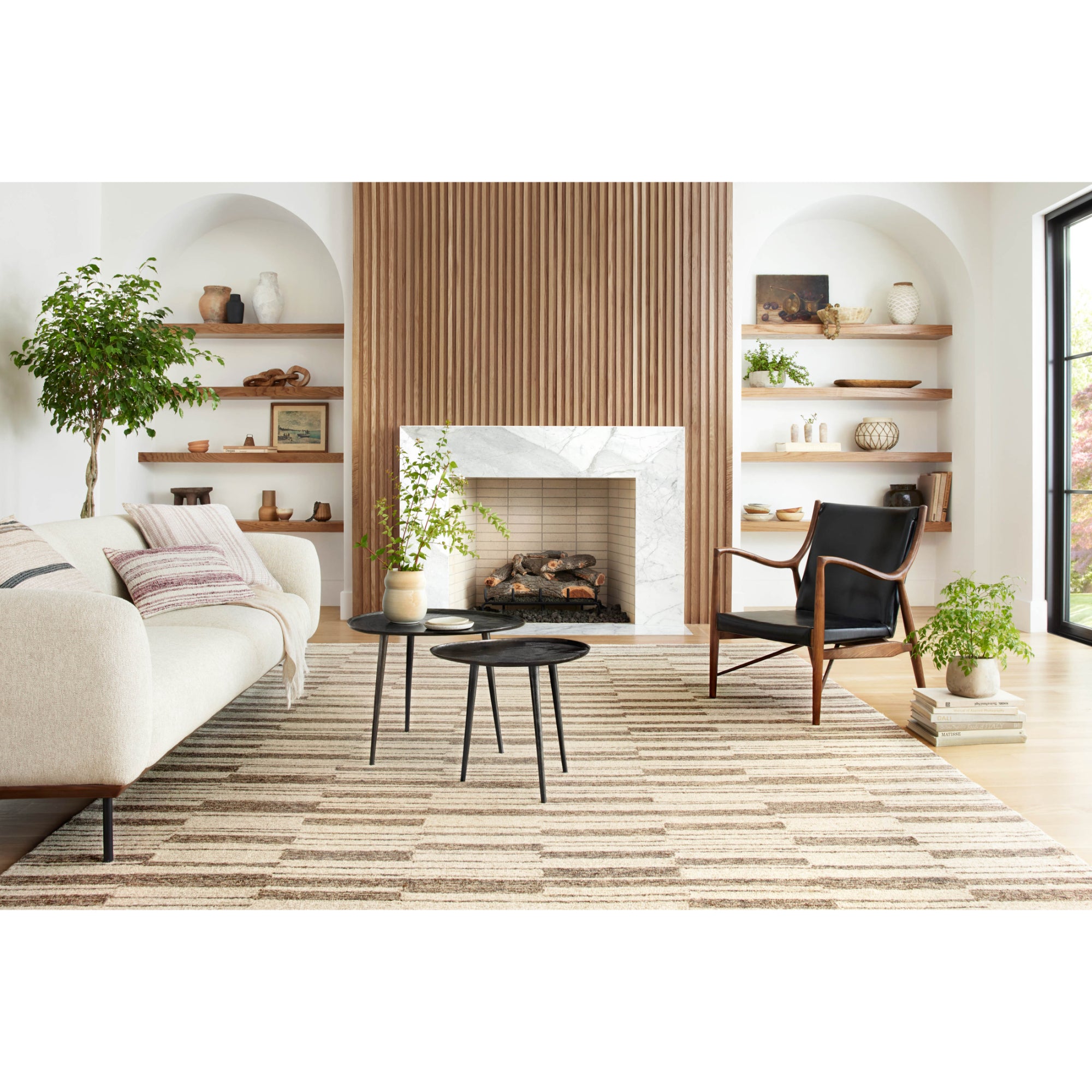 Chris Loves Julia x Loloi Polly Beige/Tobacco Rug