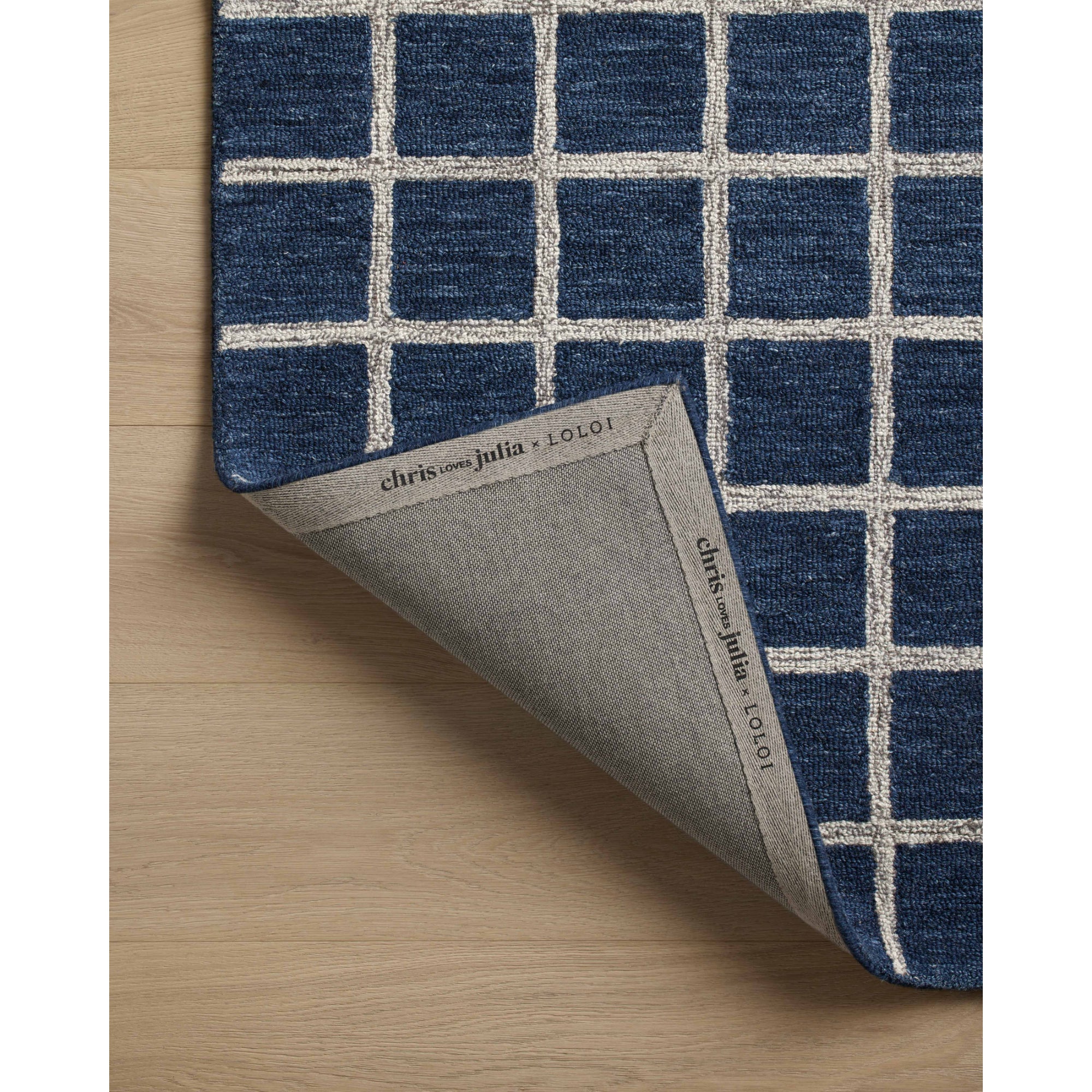 Chris Loves Julia x Loloi Polly Navy/Silver Rug