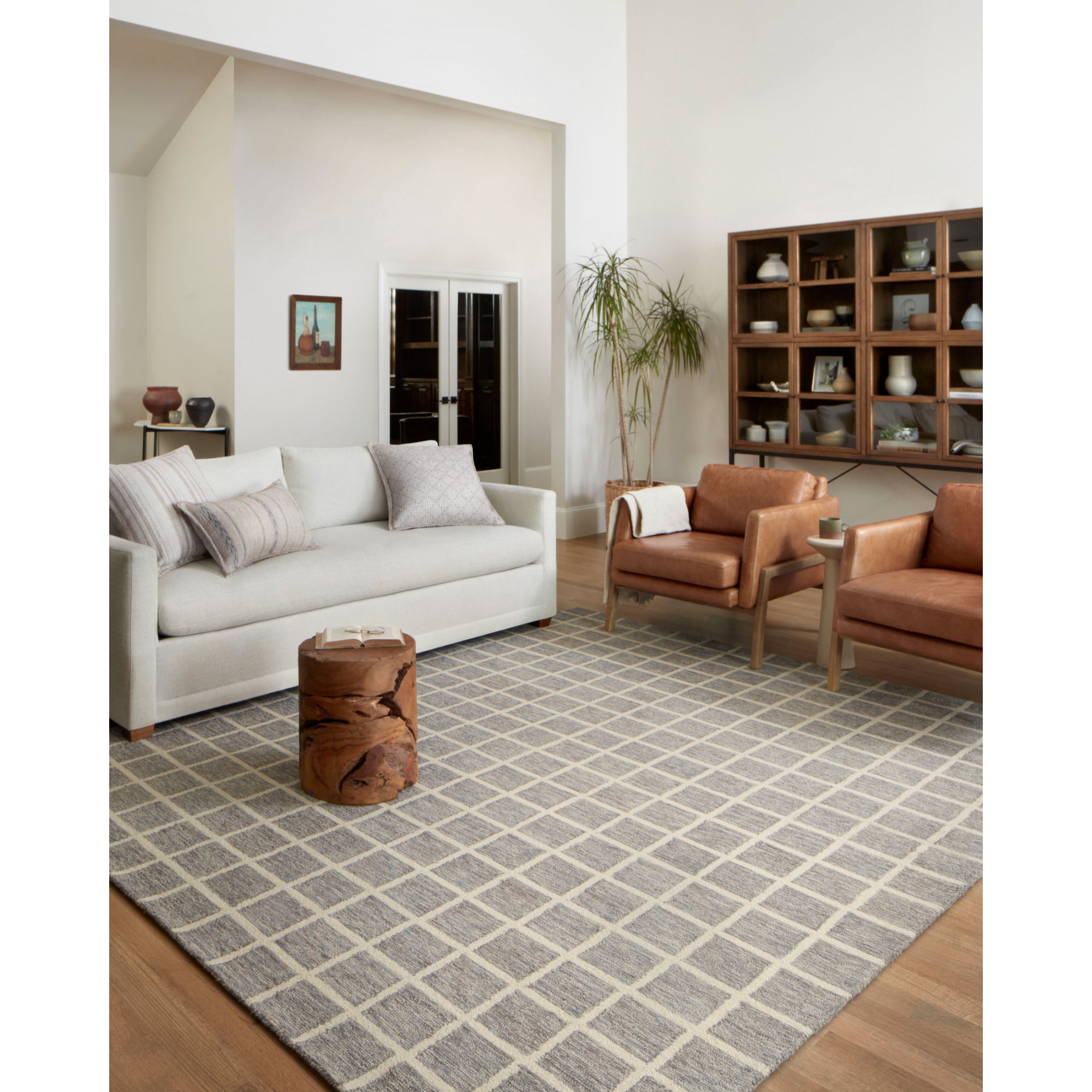 Chris Loves Julia x Loloi Polly Slate/Ivory Rug