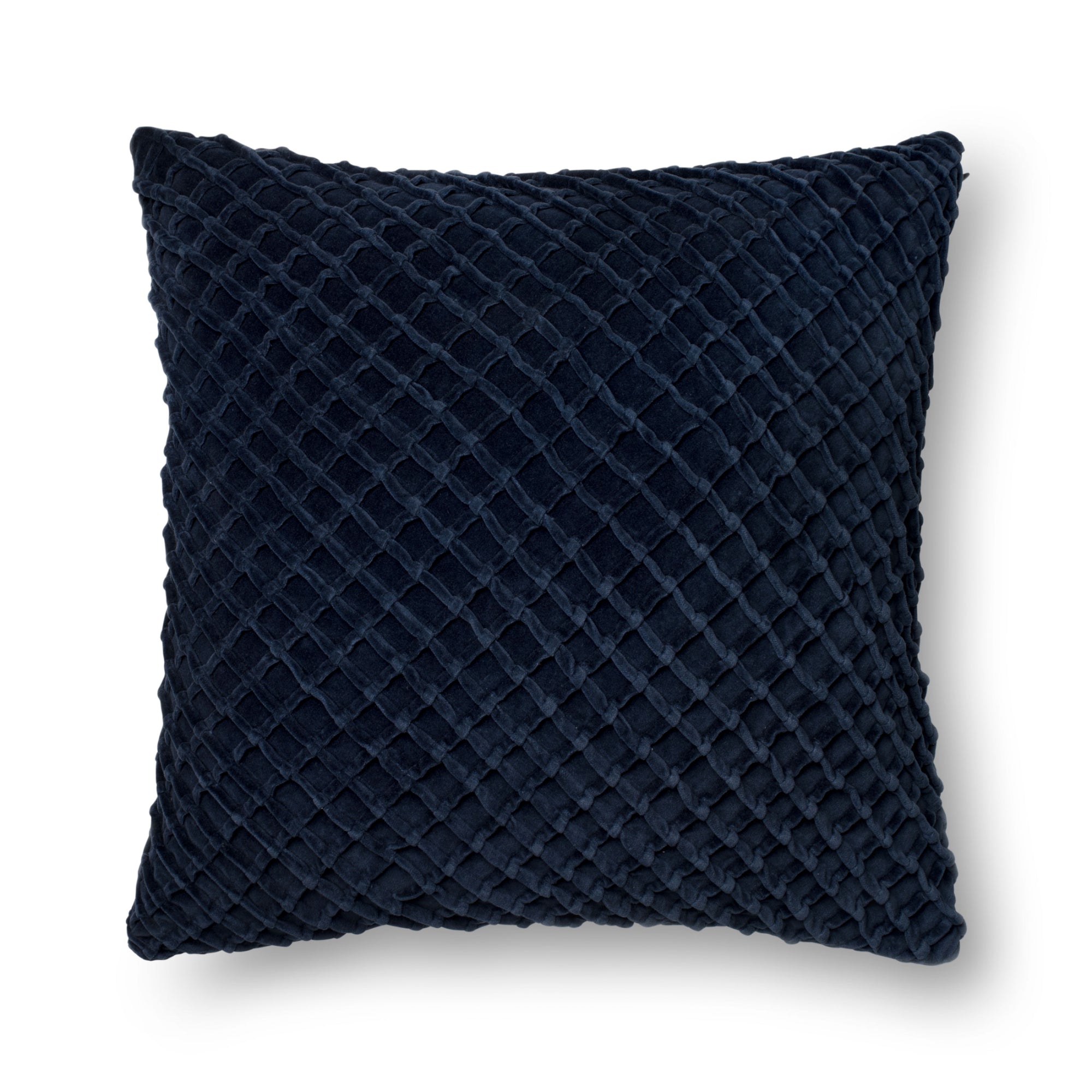 Loloi P0125 Navy 22" x 22" Cover with Poly Pillow
