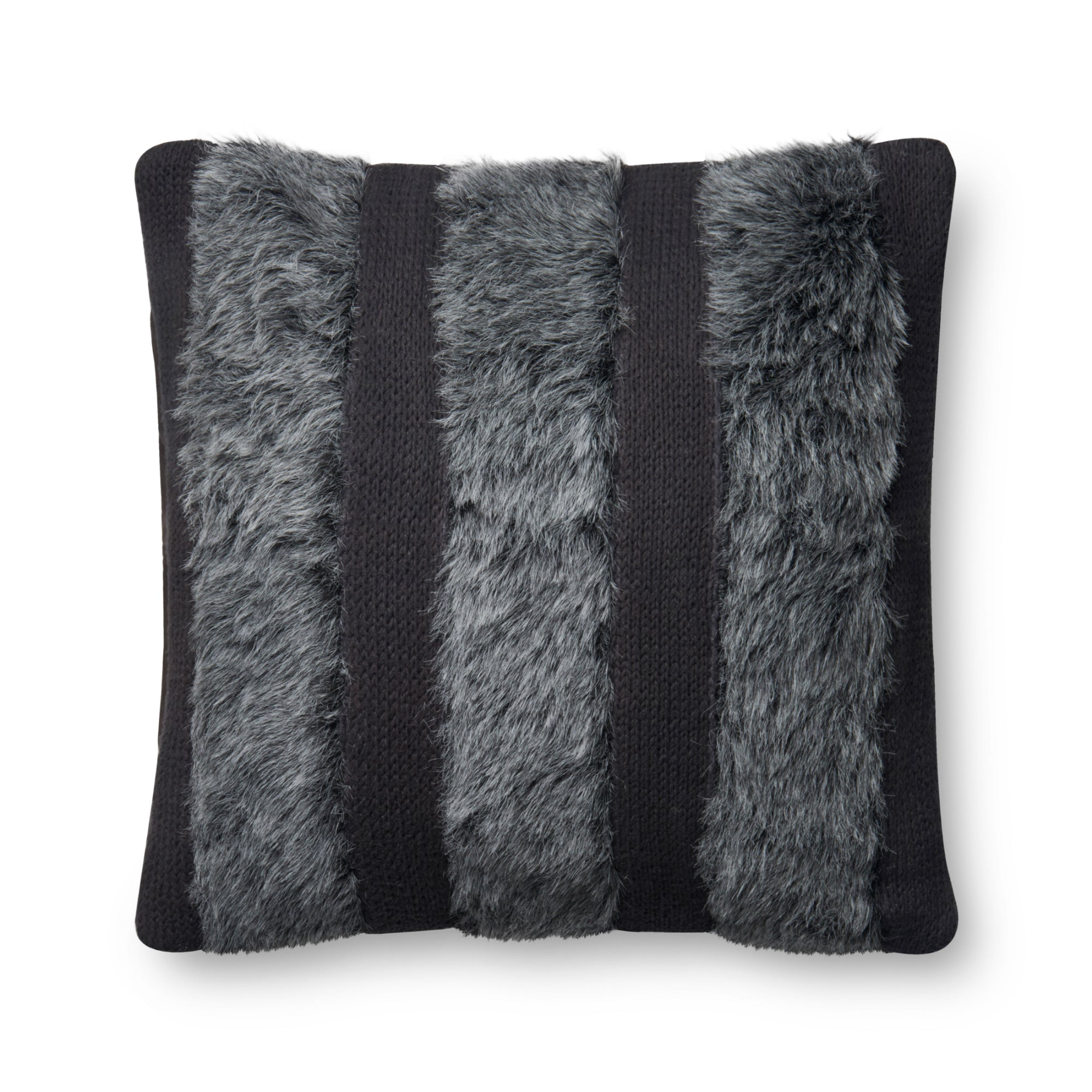 Loloi P0519 Grey Cover with Poly Pillow
