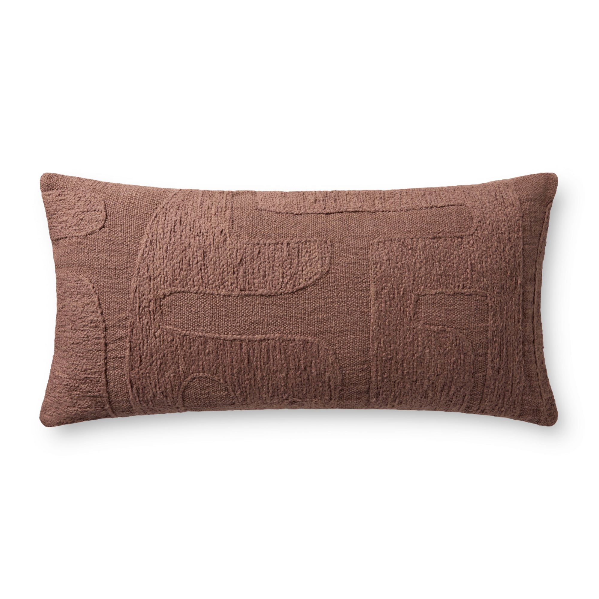 Brigette Romanek x Loloi Mauve 12" x 27" Cover with Poly Pillow