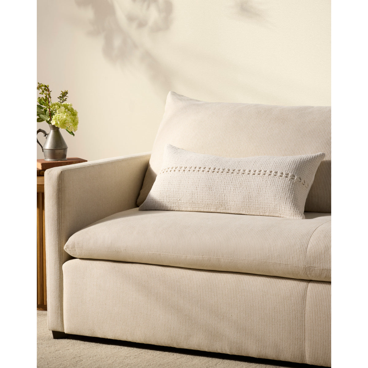 Chris Loves Julia x Loloi Harvey 12'' x 27'' Cover with Poly Pillow