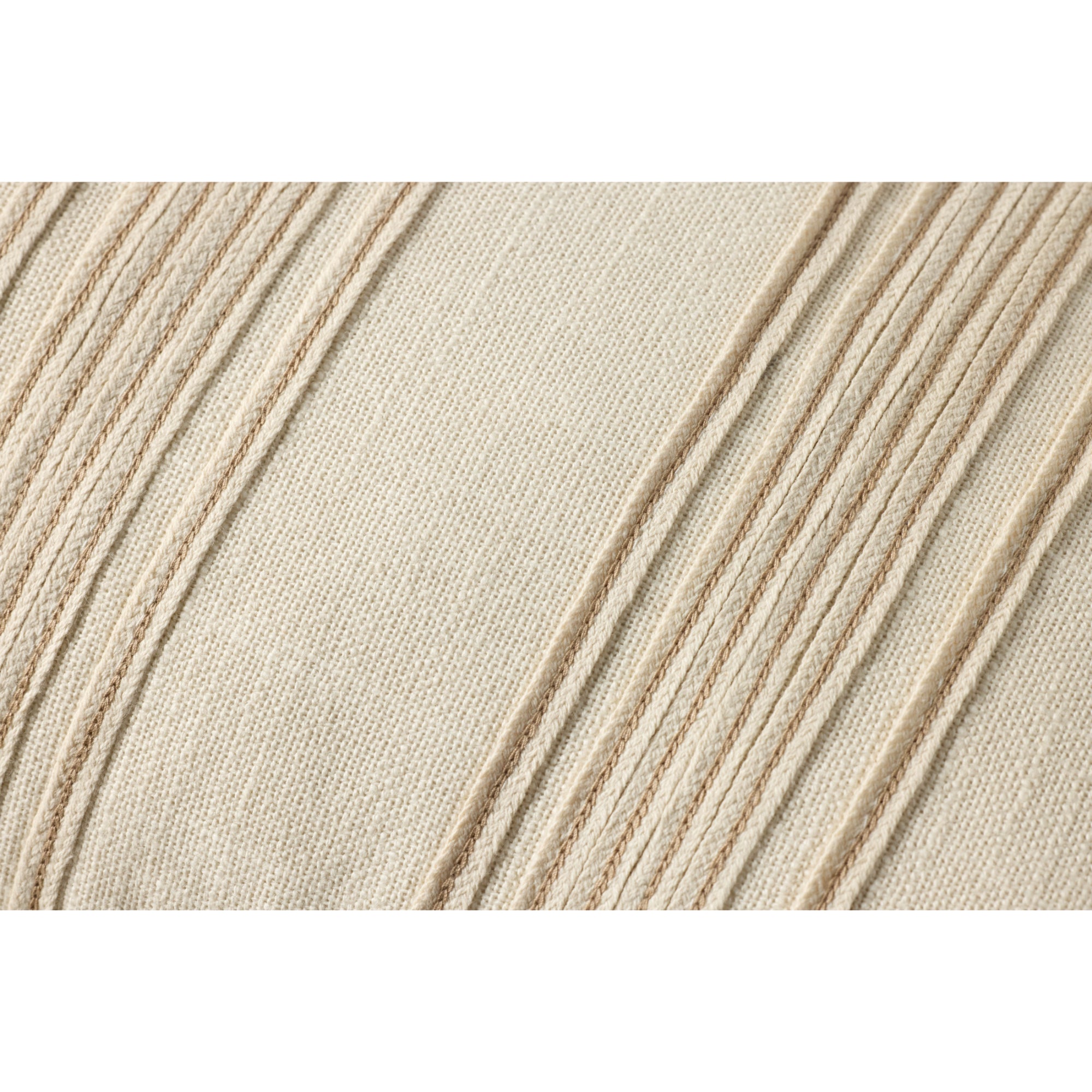 Chris Loves Julia x Loloi Verona Ivory 12" x 27" Cover with Poly Pillow
