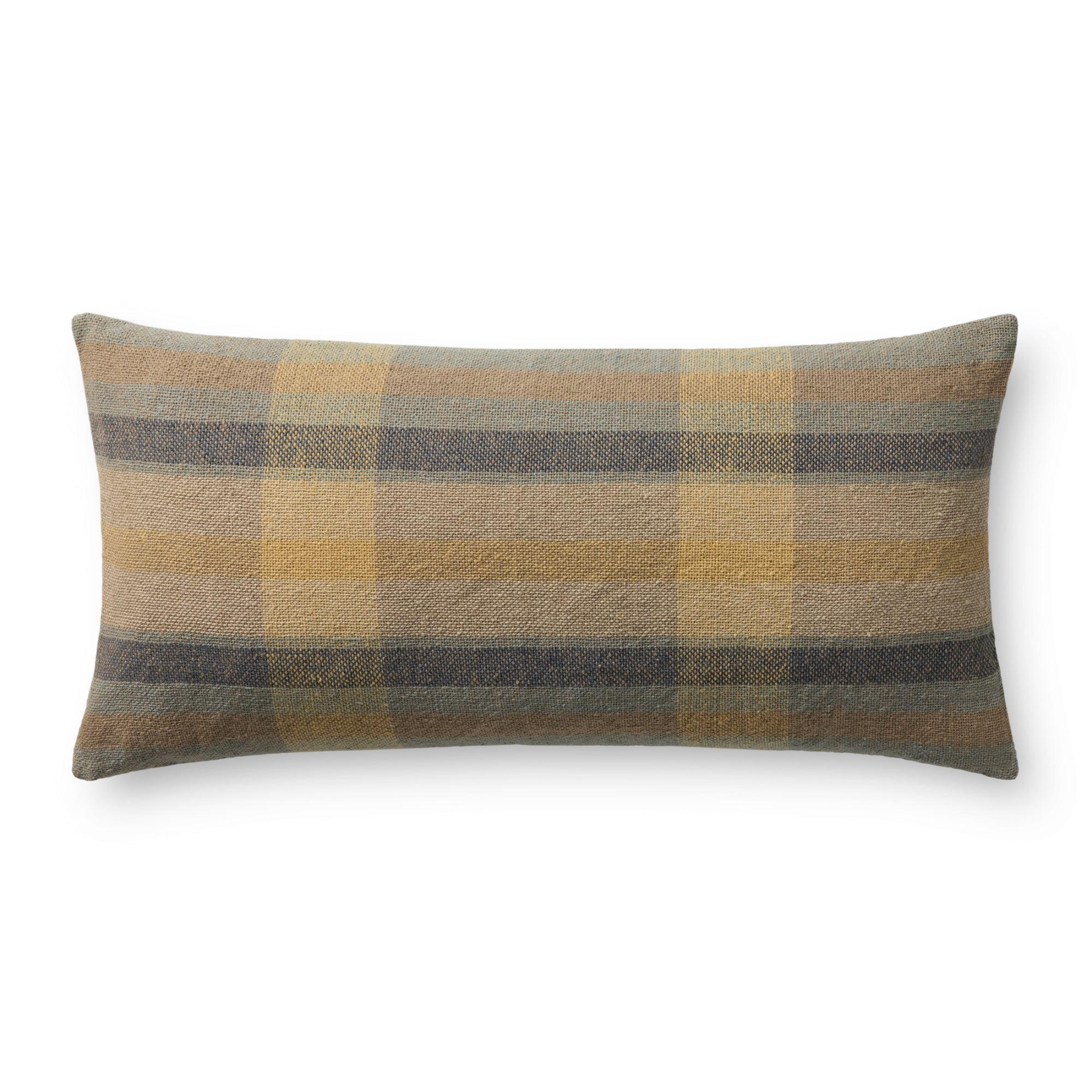 Chris Loves Julia x Loloi Andi Yellow/Blue 12" x 27" Cover with Poly Pillow