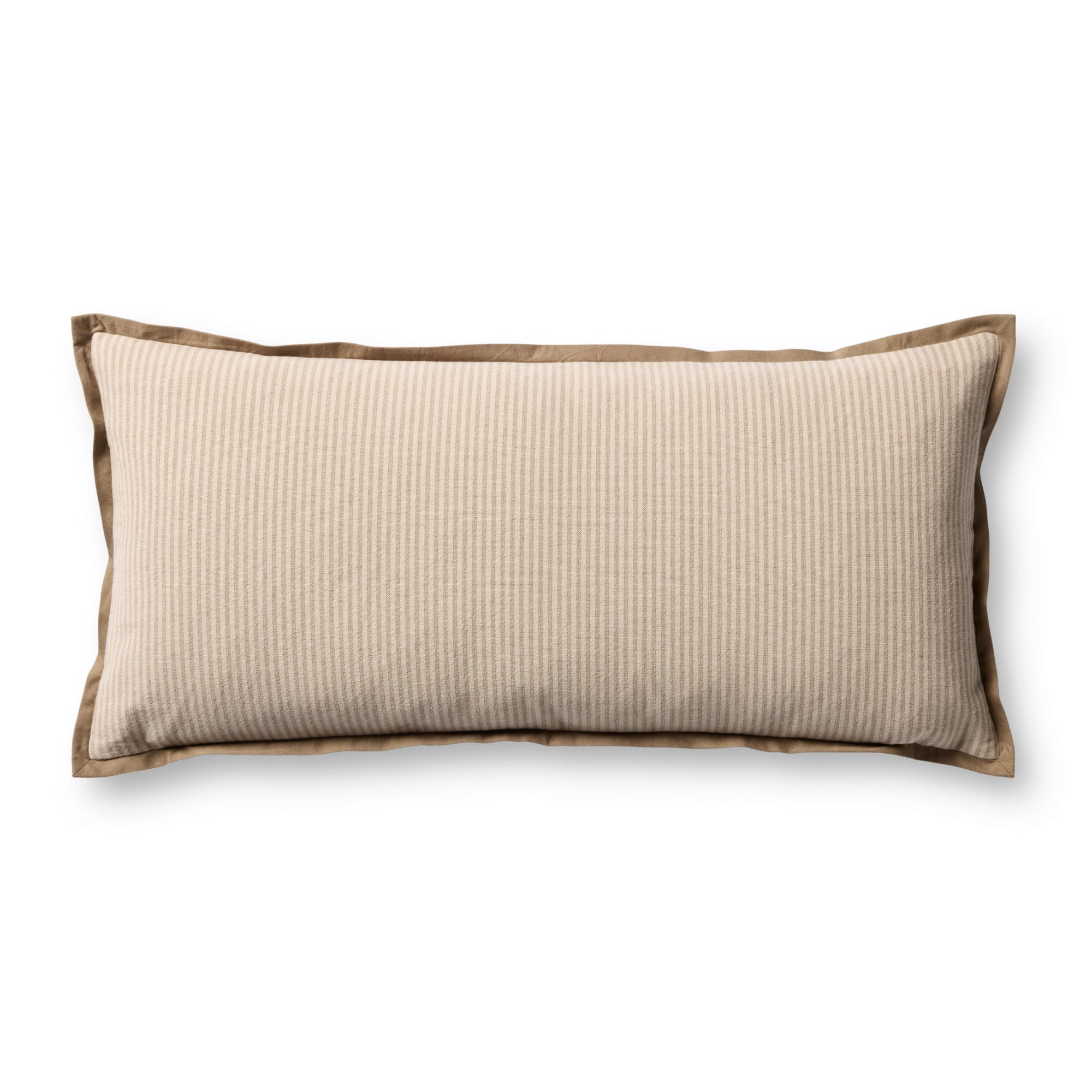 Jeremiah Brent x Loloi Sullivan Natural/Brown 12'' x 27'' Pillow Cover with Poly
