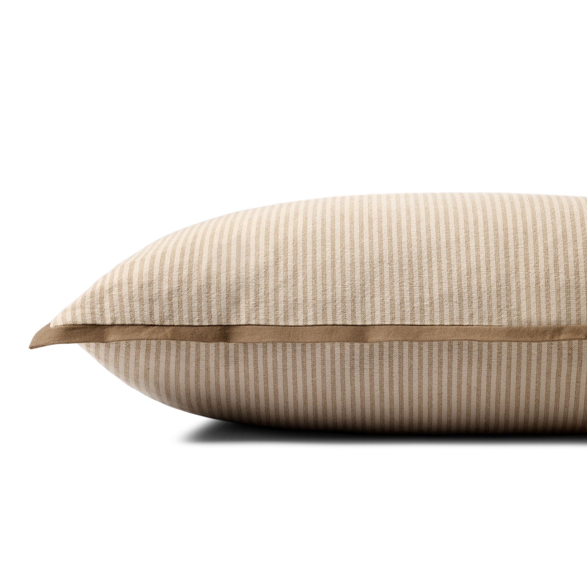 Jeremiah Brent x Loloi Sullivan Natural/Brown 12'' x 27'' Pillow Cover with Poly