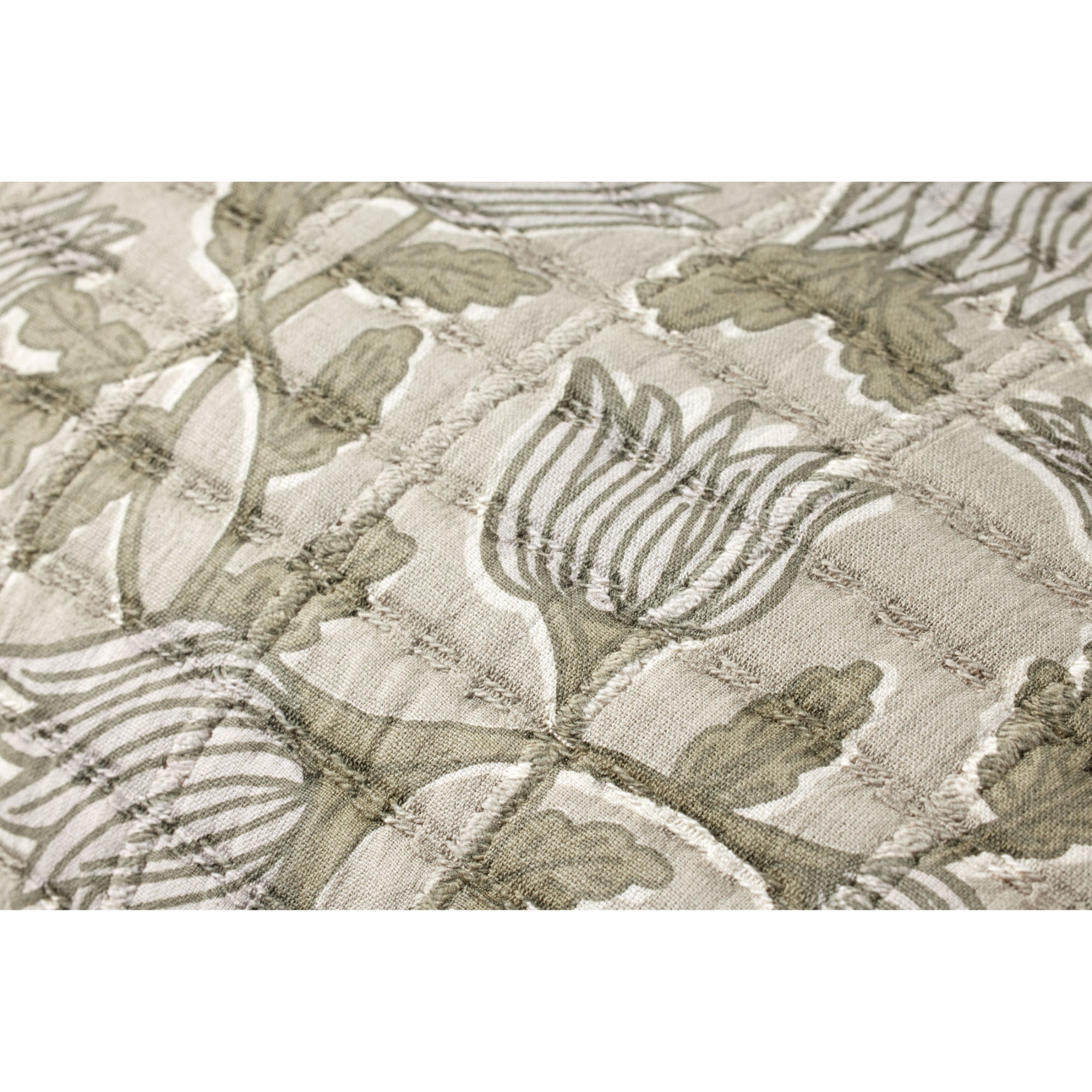 Jean Stoffer x Loloi PJS0023 Natural/Sage 16'' x 26'' Cover with Poly Pillow