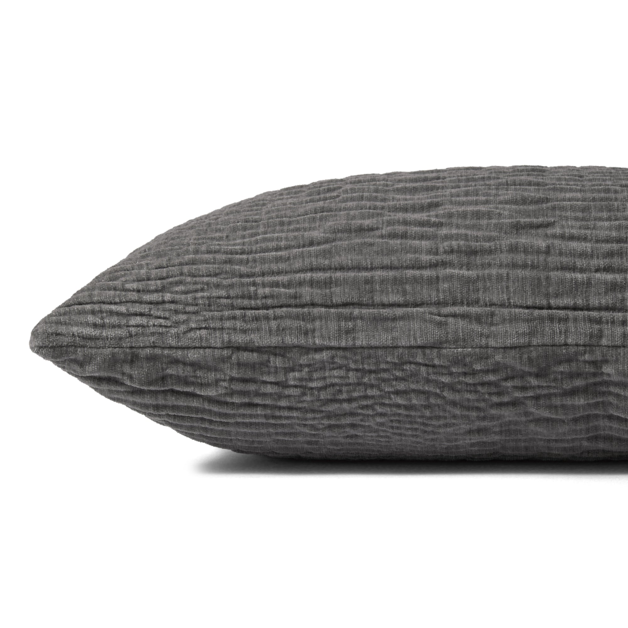 Loloi Grey Cover with Poly Pillow