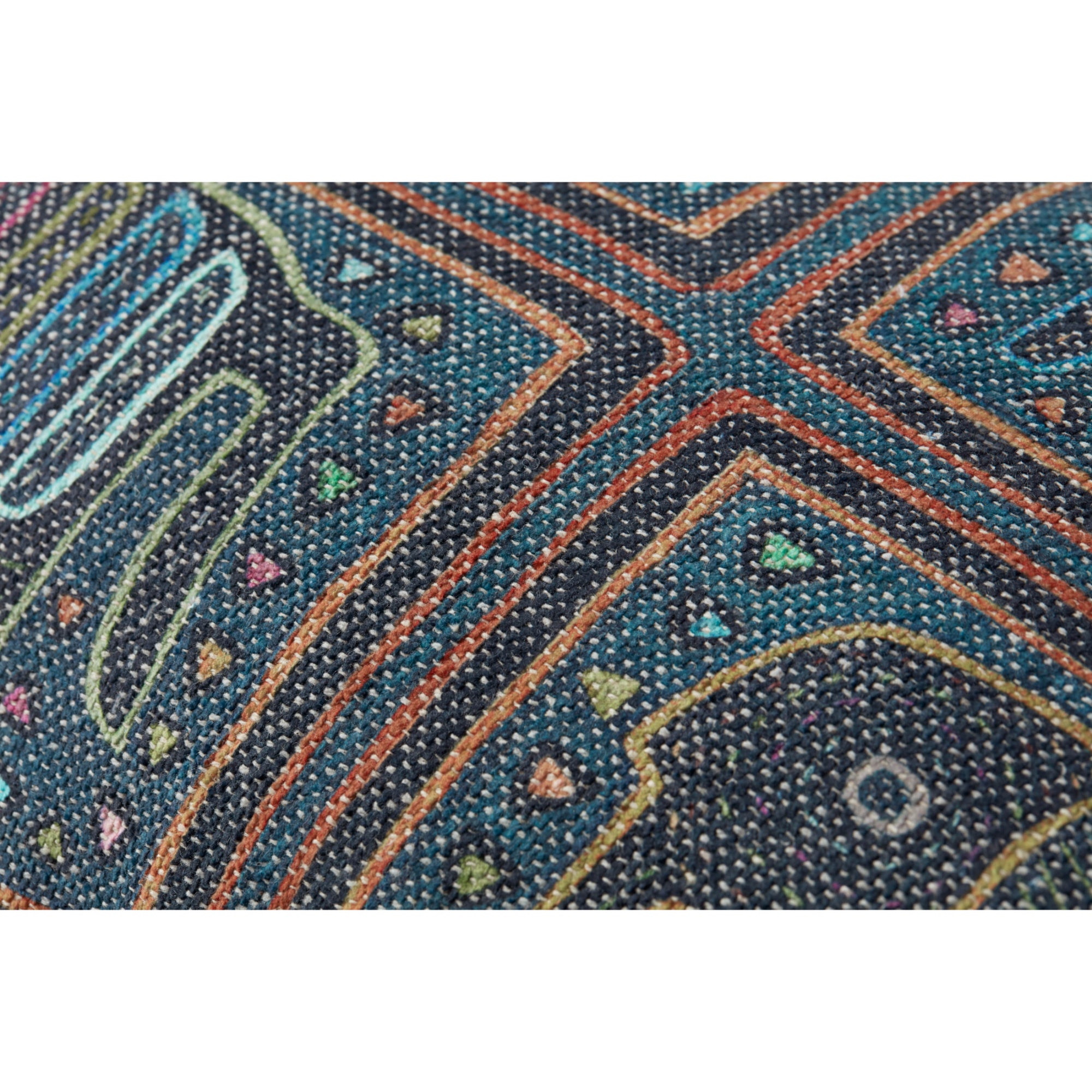 Loloi PLL0105 Lagoon/Multi 13'' x 21'' Cover with Poly Pillow