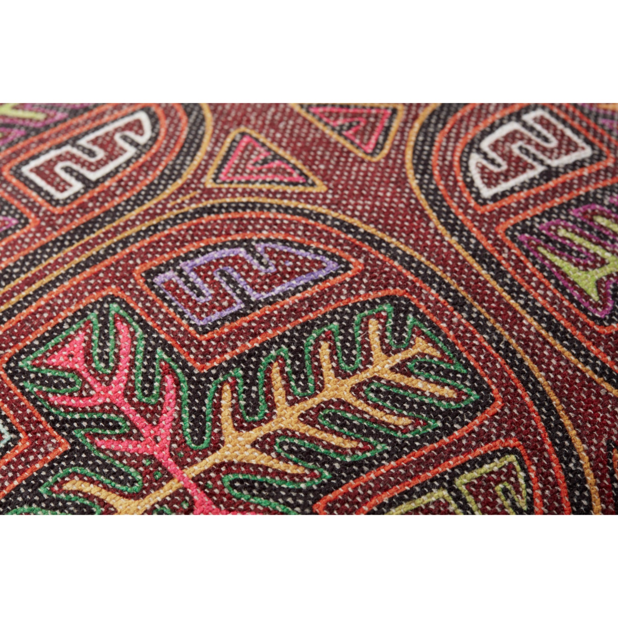 Loloi PLL0106 Berry/Multi 22'' x 22'' Cover with Poly Pillow