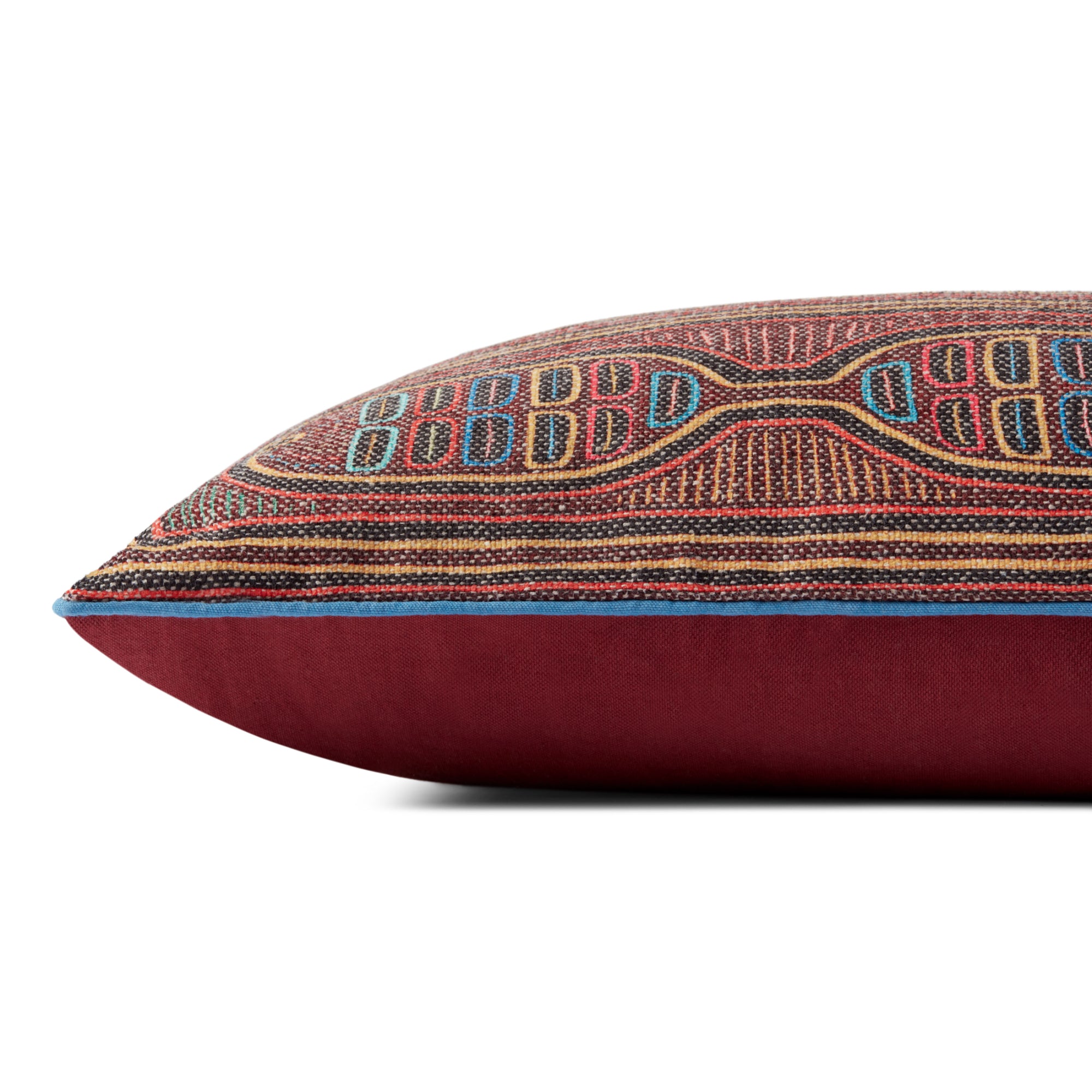 Loloi PLL0107 Berry/Multi 13'' x 35'' Cover with Poly Pillow