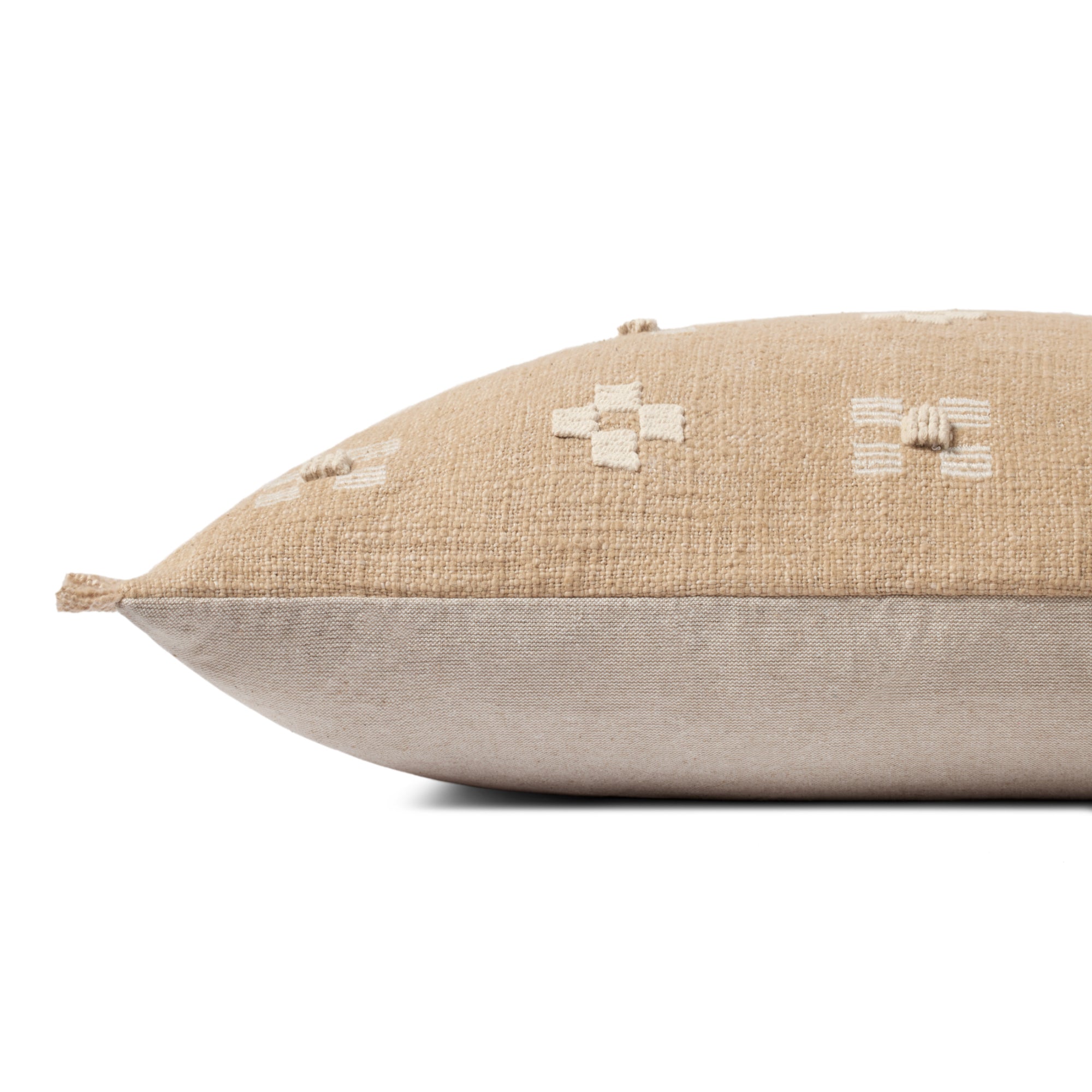 Loloi PLL0122 Natural 13'' x 21'' Cover with Poly Pillow