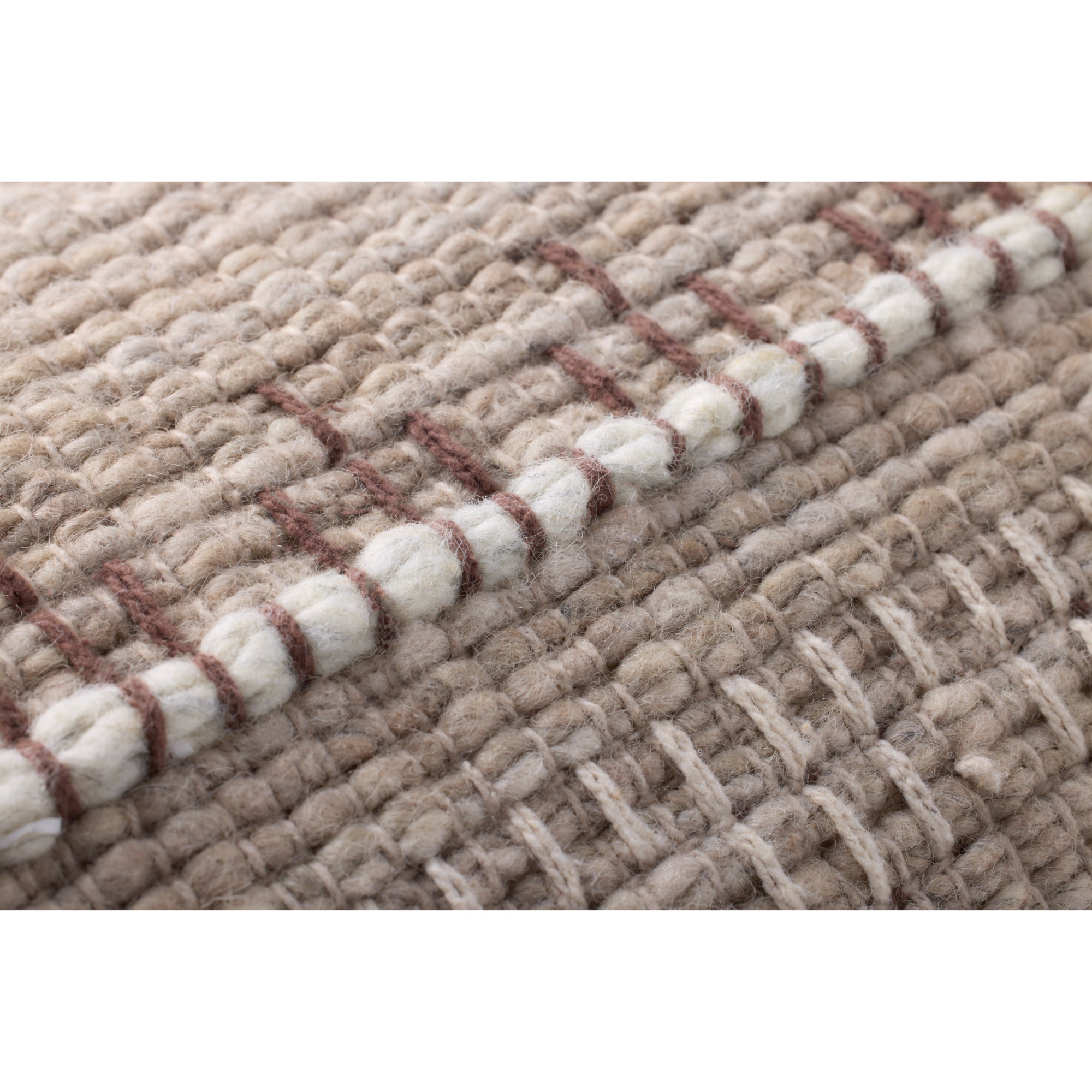 Loloi PLL0124 Ivory/Beige Cover with Poly Pillow